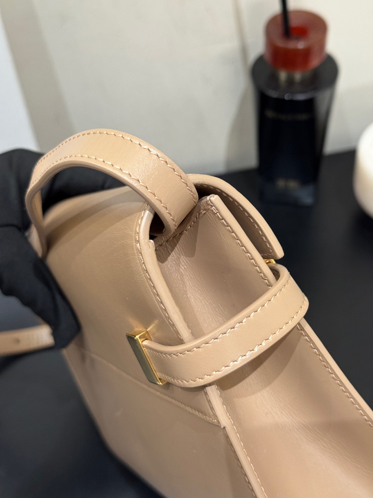Saint Laurent - Manhattan - Leather - Beige - (mini)