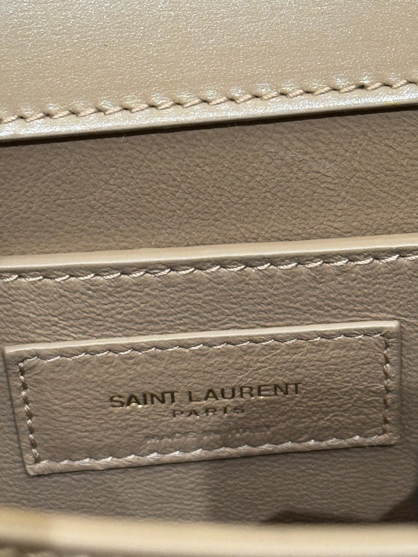 Saint Laurent - Manhattan - Leather - Beige - (mini)