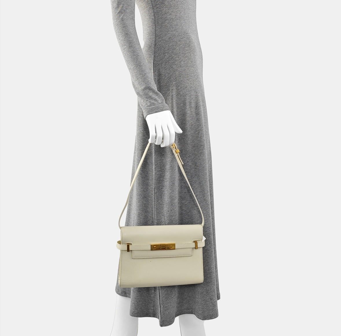 Saint Laurent - Manhattan - Leather - Beige - (small)