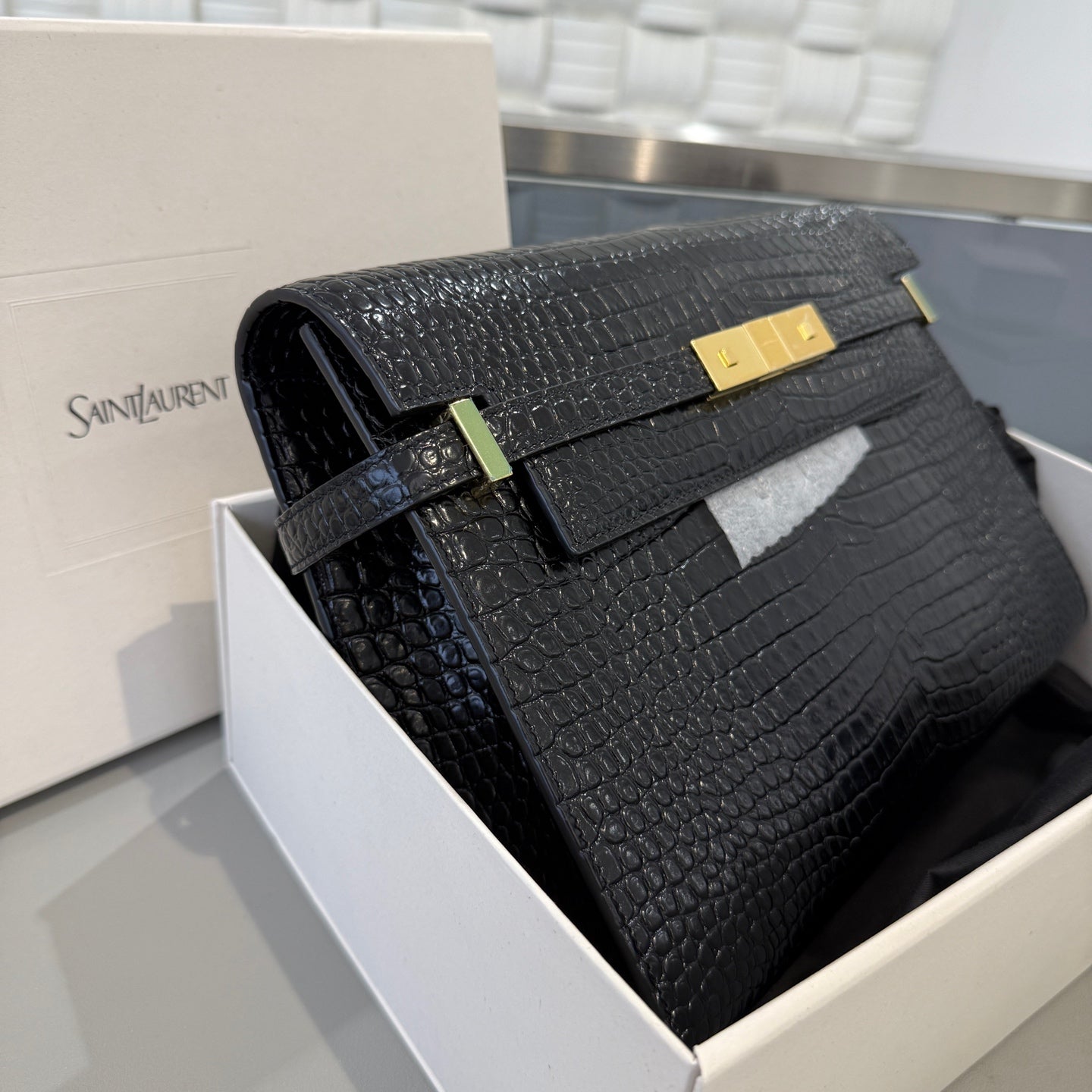 Saint Laurent - Manhattan - Leather - Black - (medium)