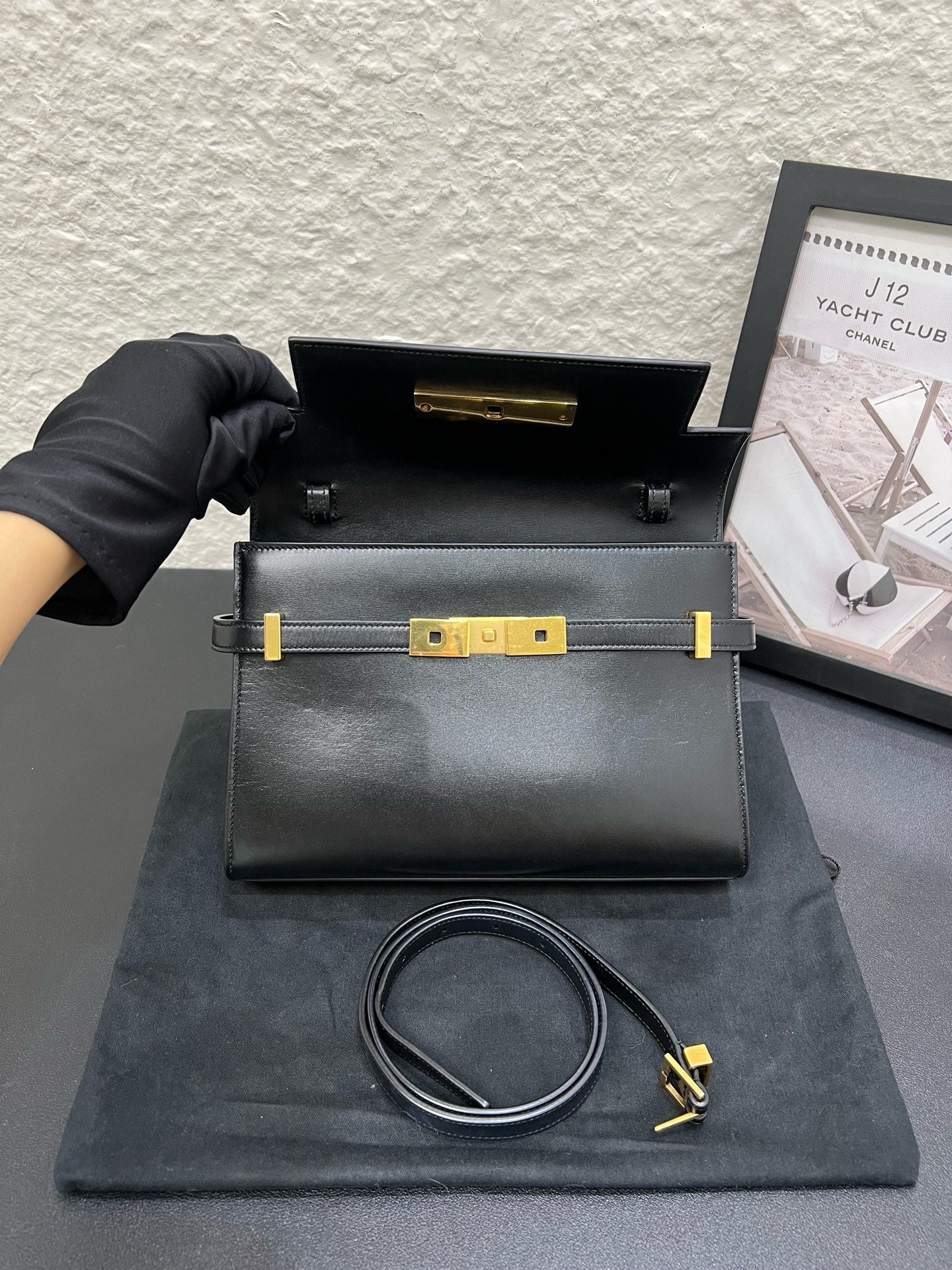 Saint Laurent - Manhattan - Leather - Black - (small)