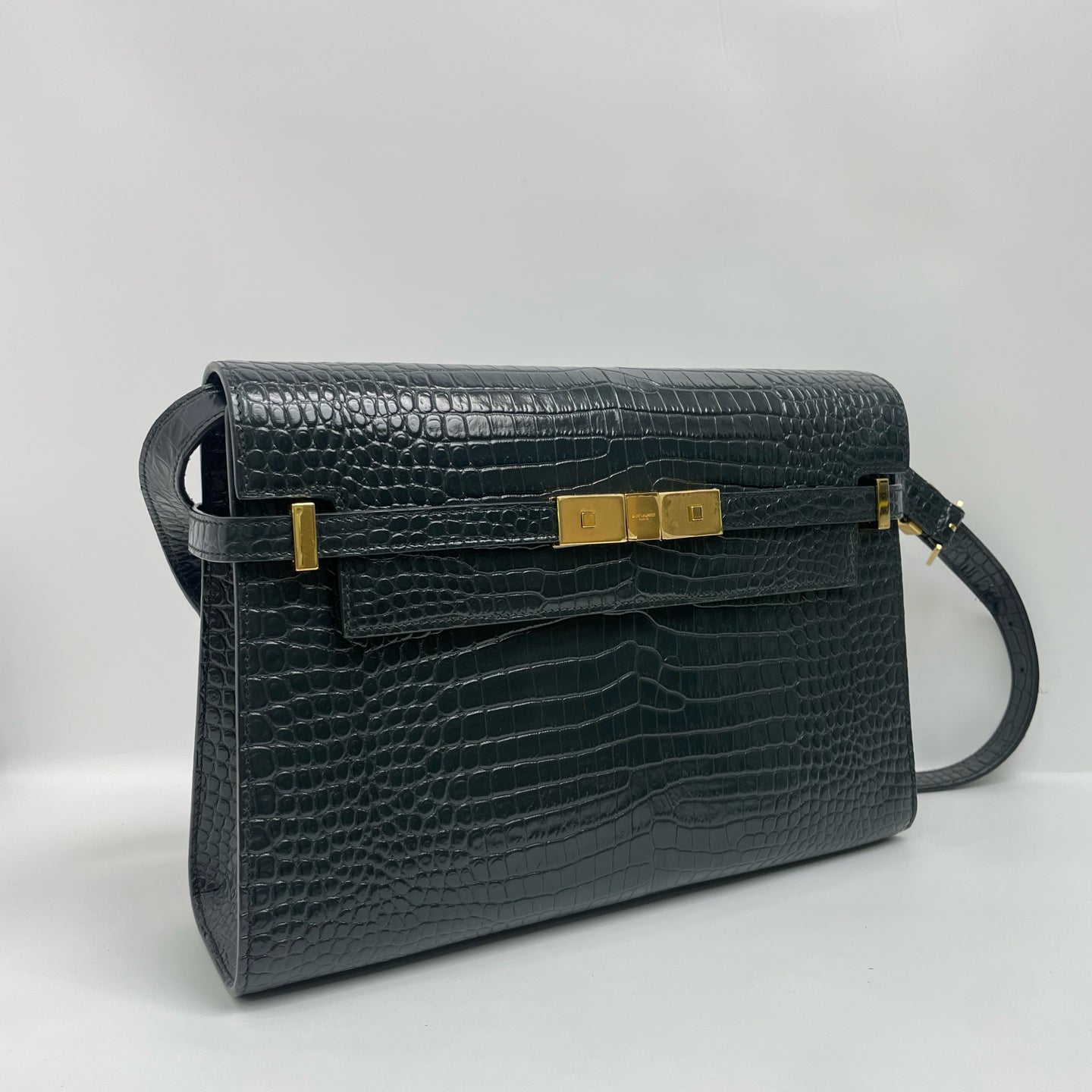 Saint Laurent - Manhattan - Leather - Green - (small)