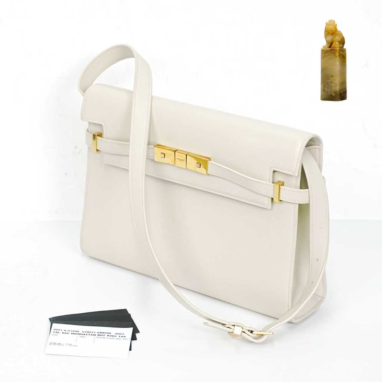Saint Laurent - Manhattan - Leather - White - (medium)