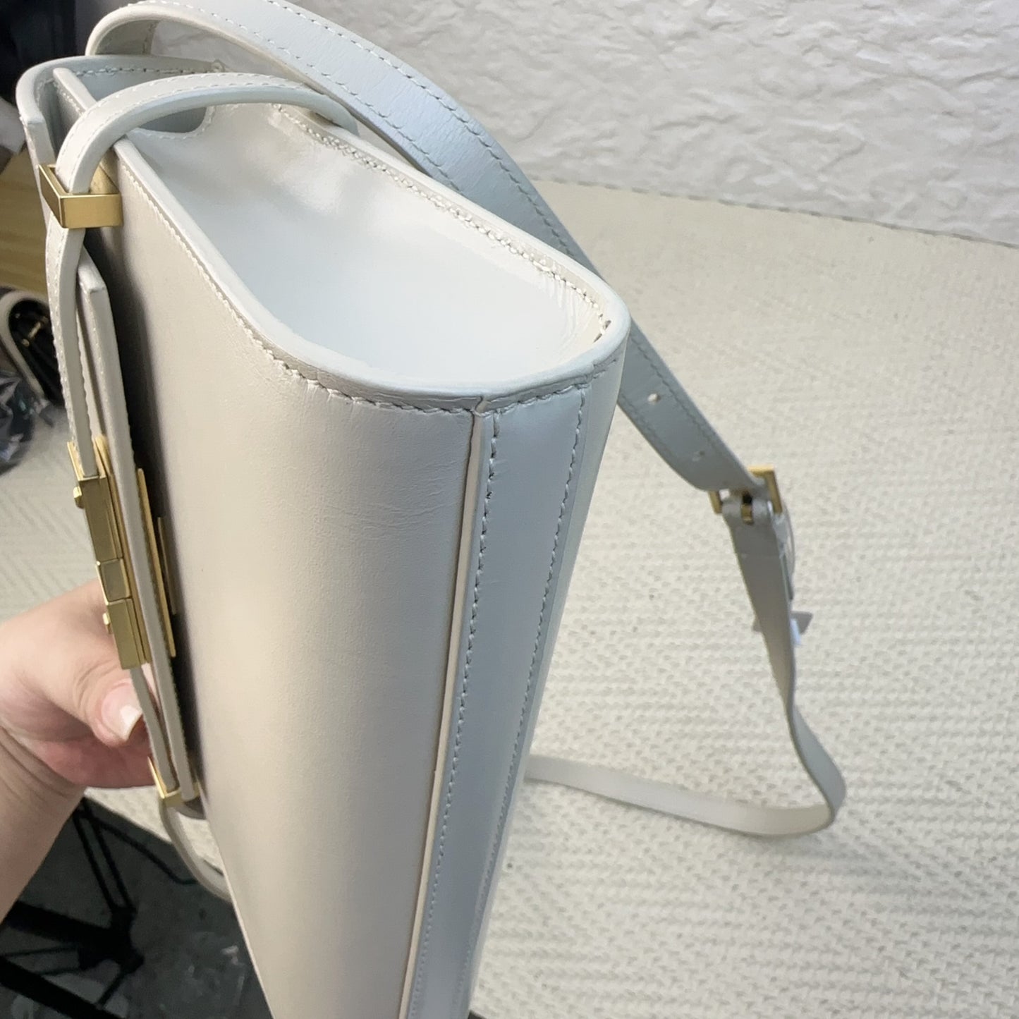Saint Laurent - Manhattan - Leather - White - (mini)