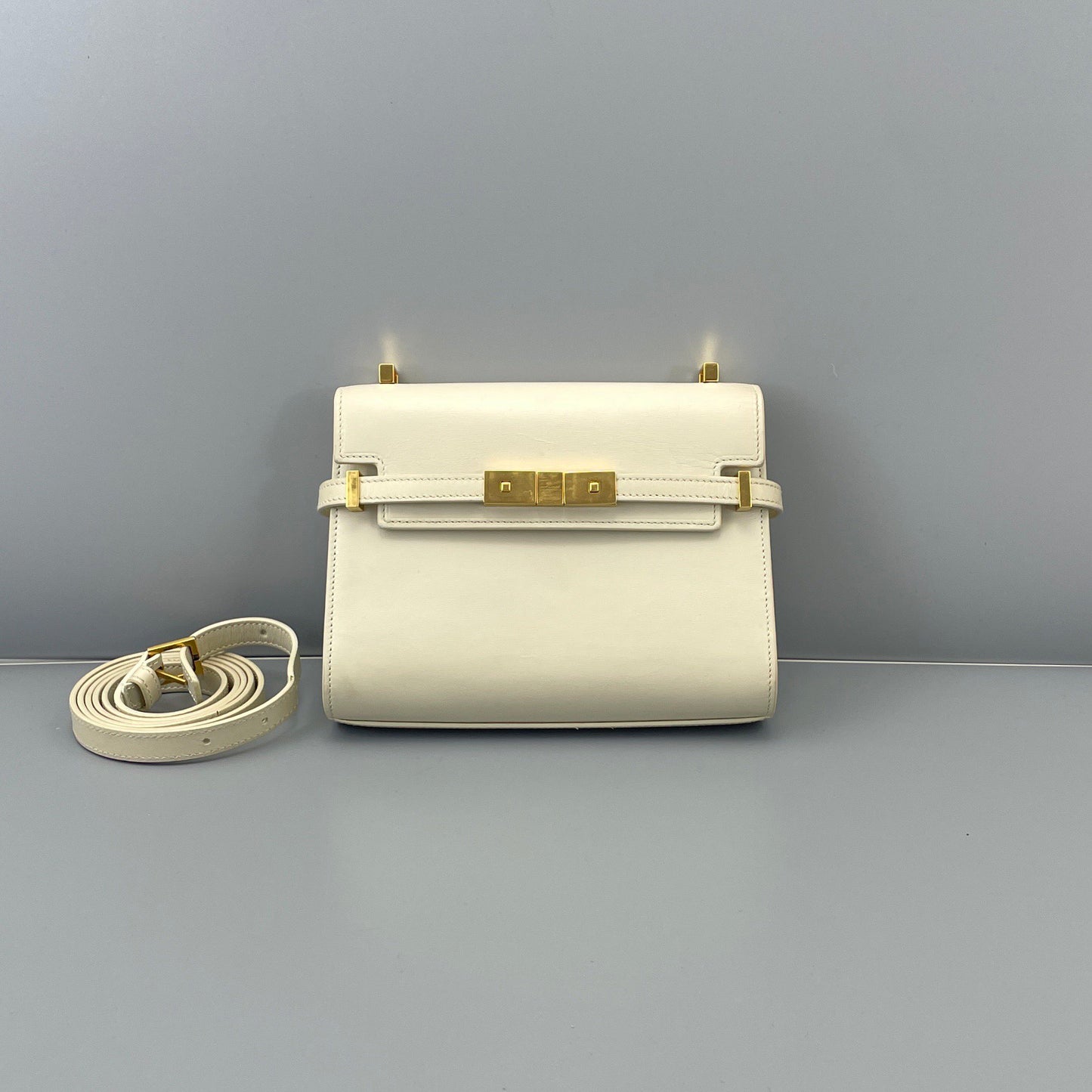 Saint Laurent - Manhattan Mini - Leather - White - (mini)