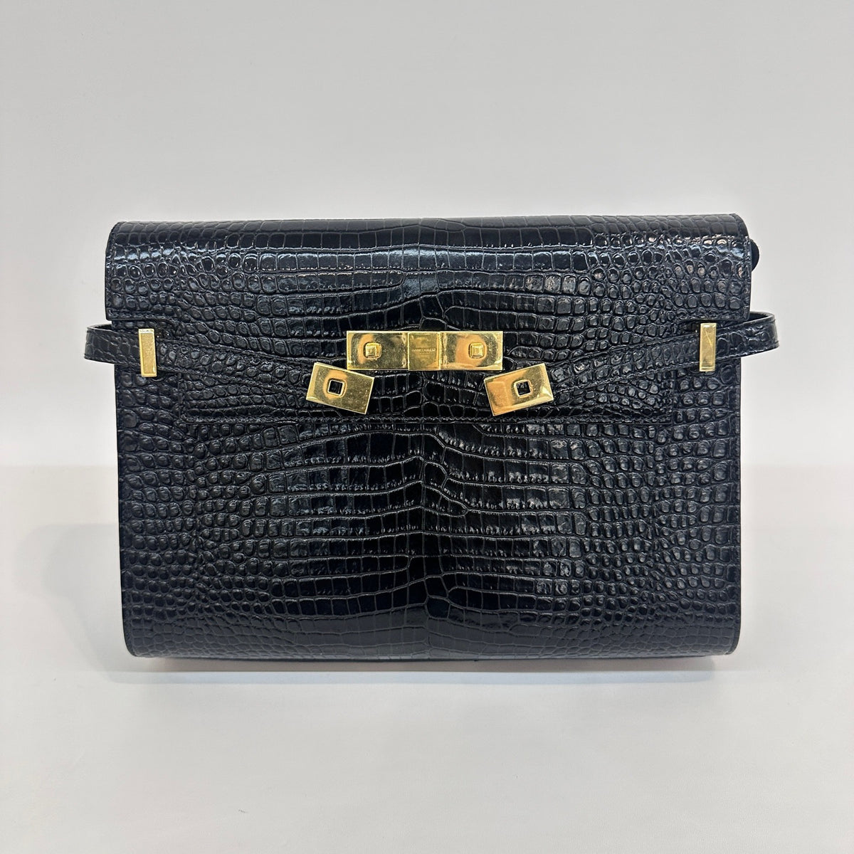 Saint Laurent - Manhattan - Patent leather - Black - (medium)