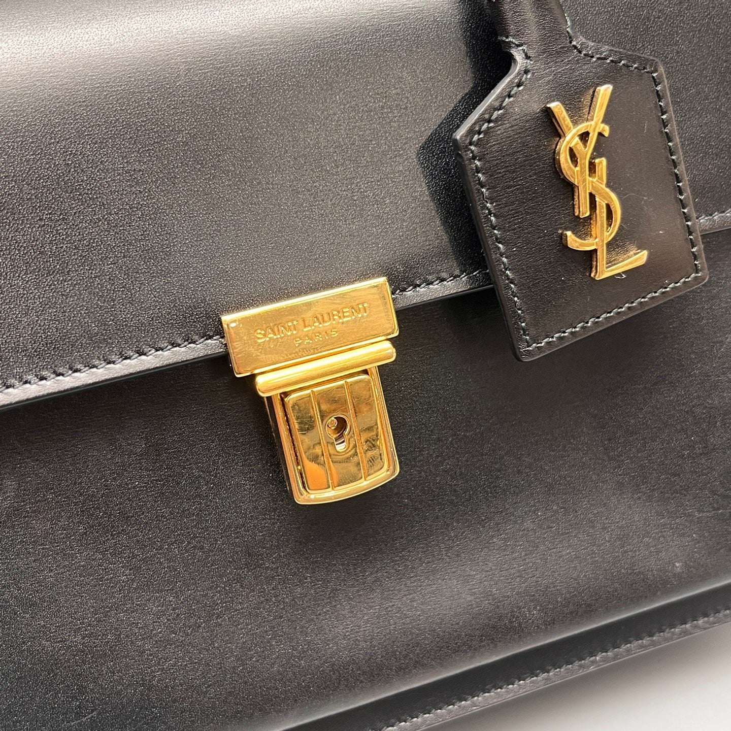 Saint Laurent - High School - Leather - Black - (Small)