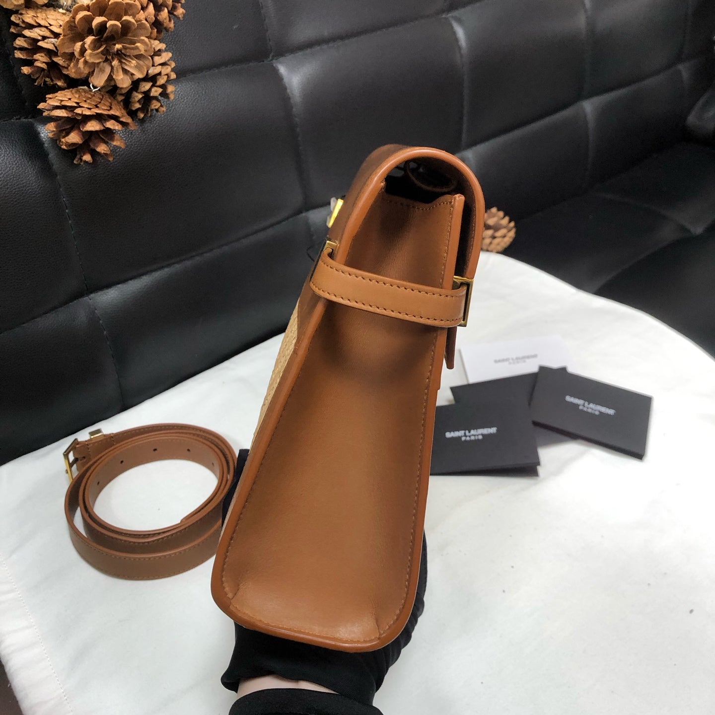 Saint Laurent - Manhattan - Wicker - Brown - (medium)