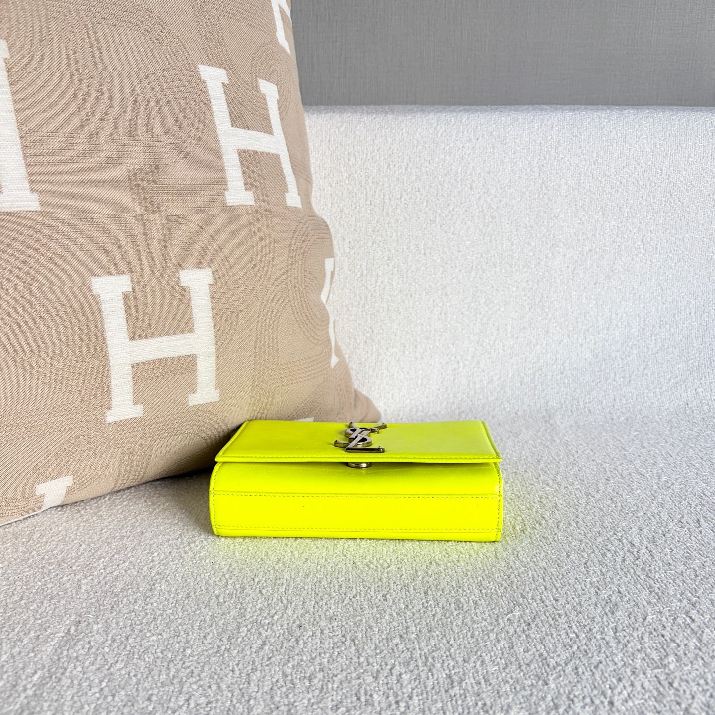 Saint Laurent - Mini Kate Chain Bag - Patent leather - Green - (mini)