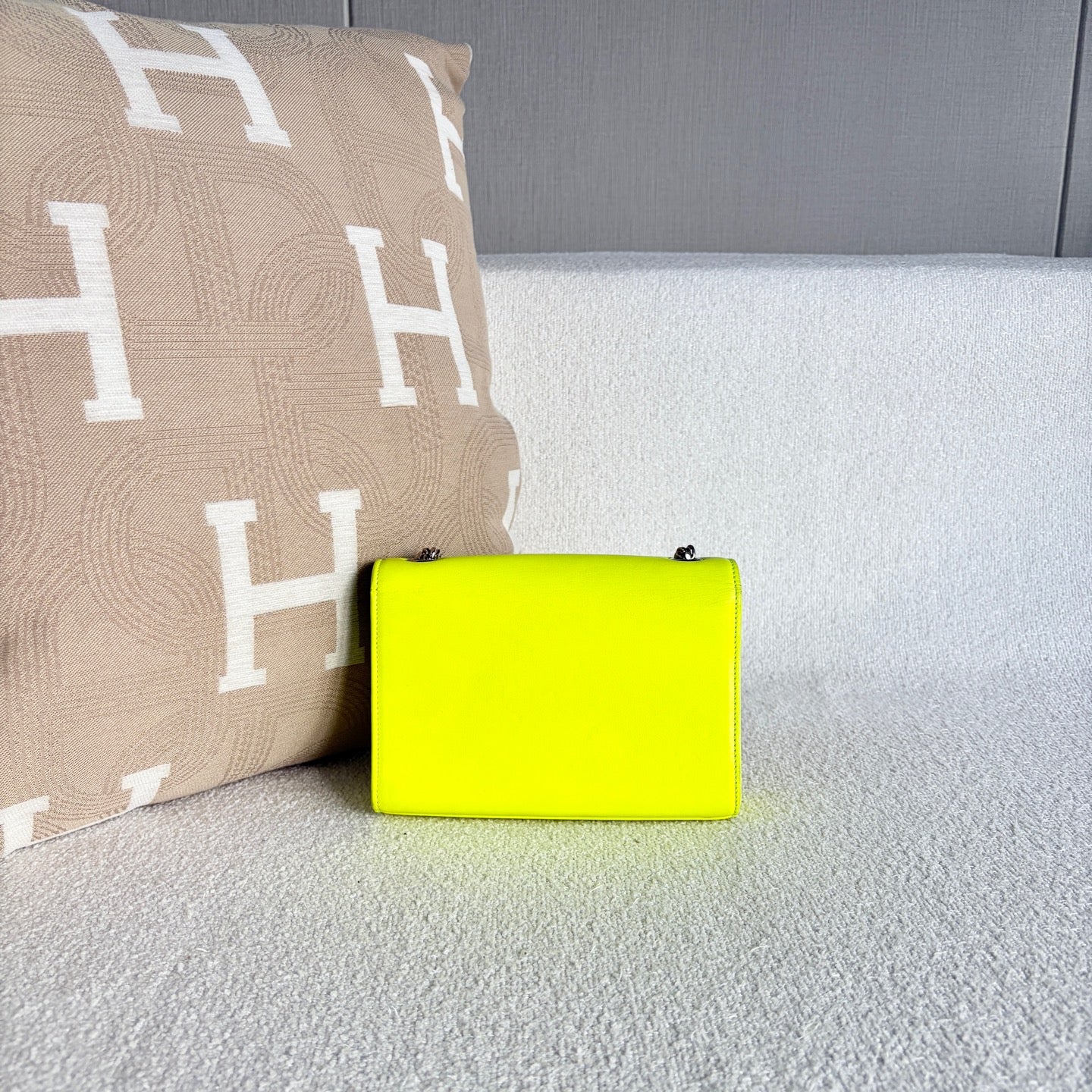 Saint Laurent - Mini Kate Chain Bag - Patent leather - Green - (mini)
