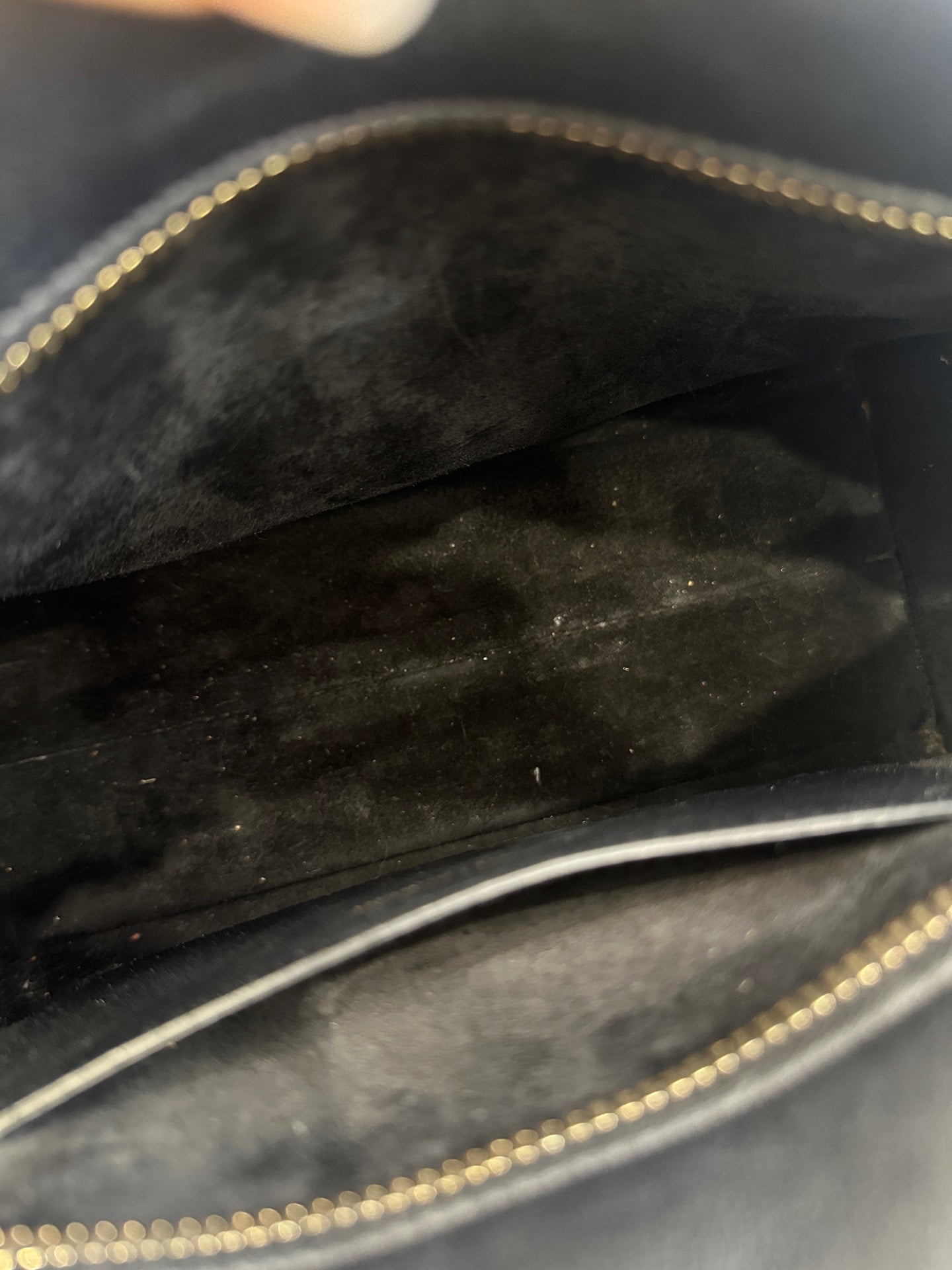 Saint Laurent - Monogram Cabas - Cowhide leather - Black with Gold-Tone Hardware - (small)