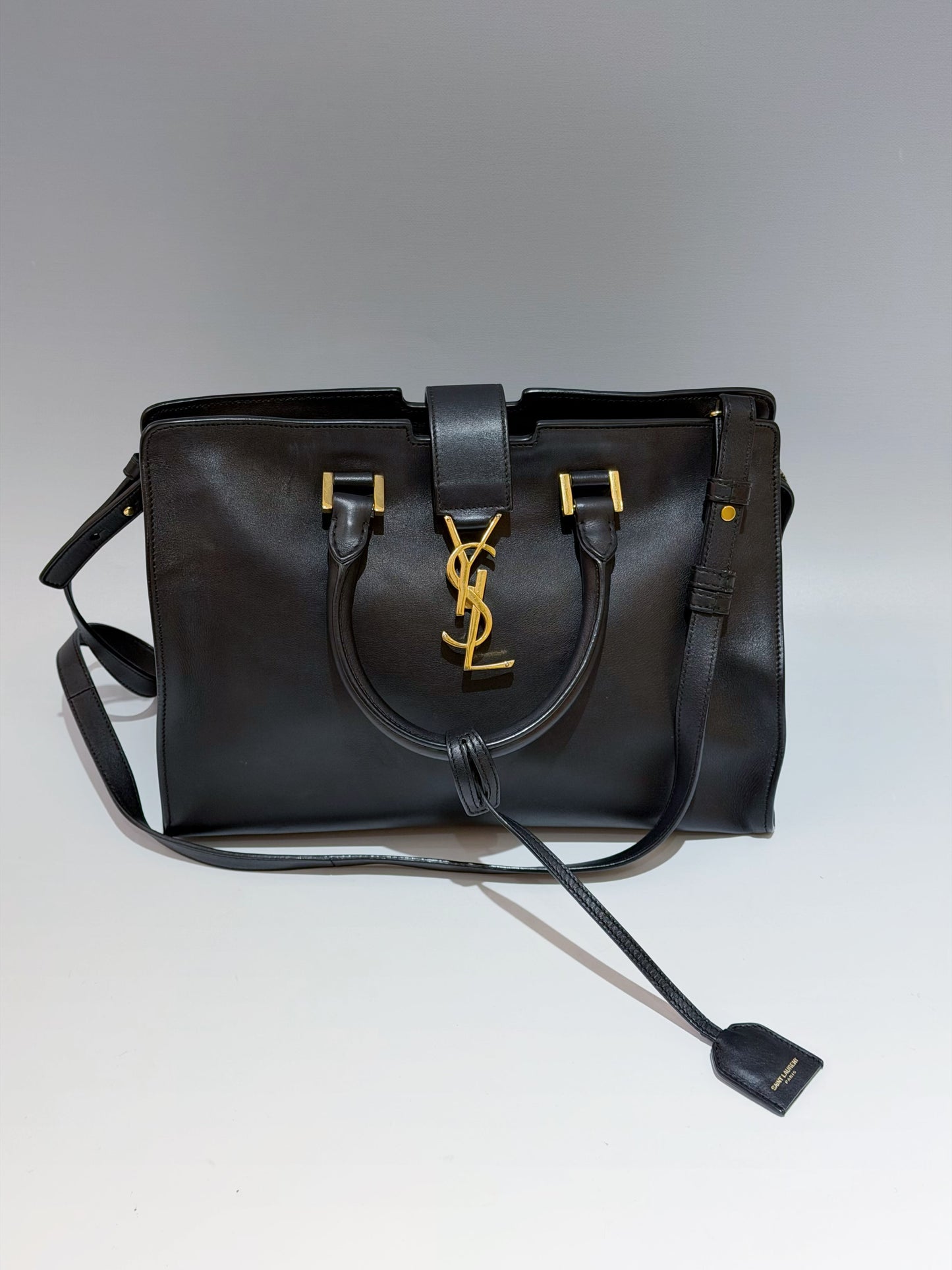 Saint Laurent - Monogram Cabas - Leather - Black - (medium)