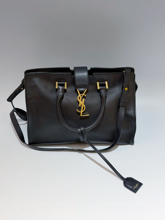 Saint Laurent - Monogram Cabas - Leather - Black - (medium)