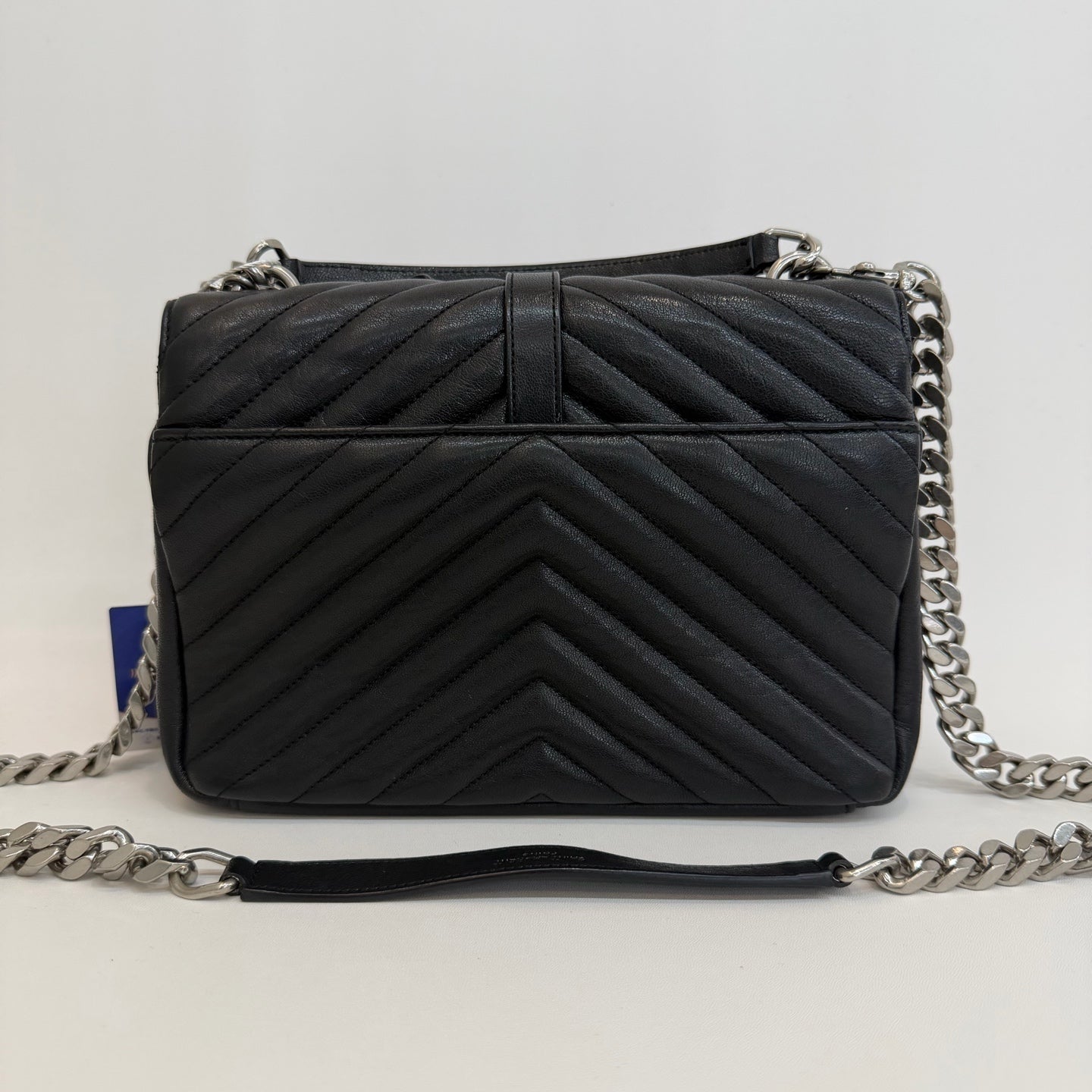 Saint Laurent - Monogram Embellished Flap Bag - Leather - Black - (medium)