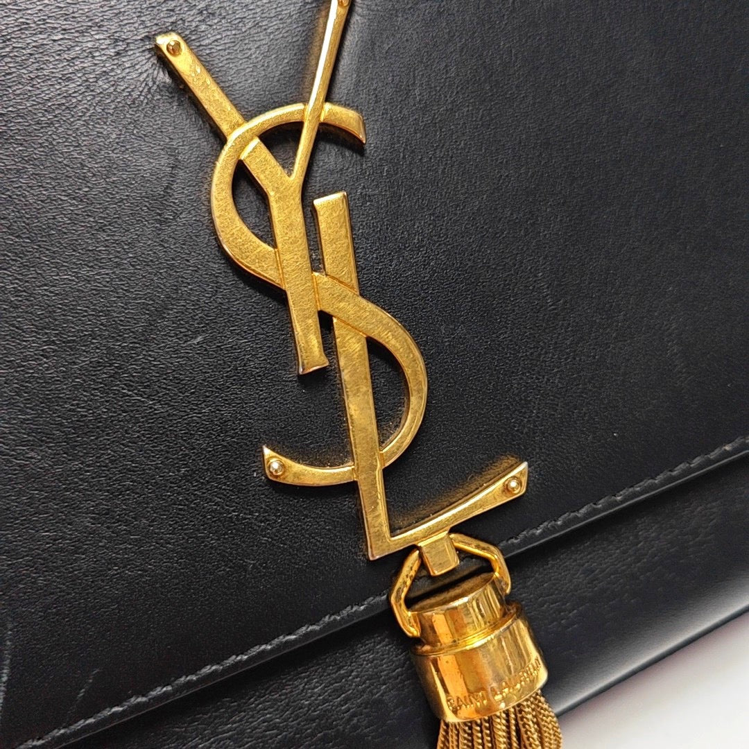 Saint Laurent - Monogram Kate Bag - Leather - Black - (mini)