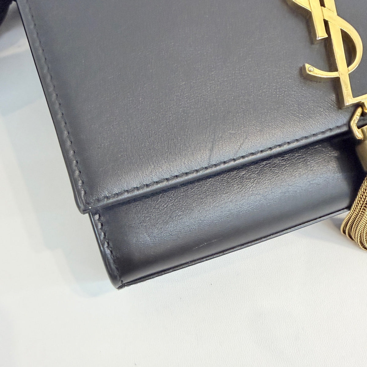 Saint Laurent - Monogram Kate Bag - Leather - Black - (mini)