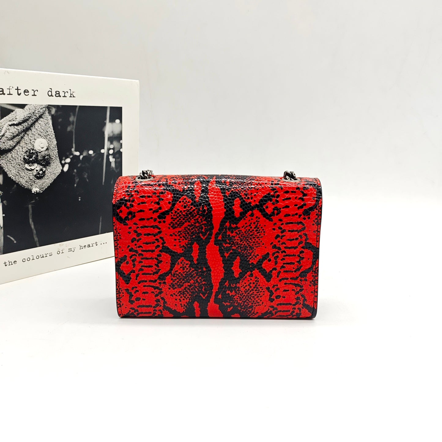 Saint Laurent - Monogram Kate Tassel Bag - Exotic water snake leather - Red - (Mini)
