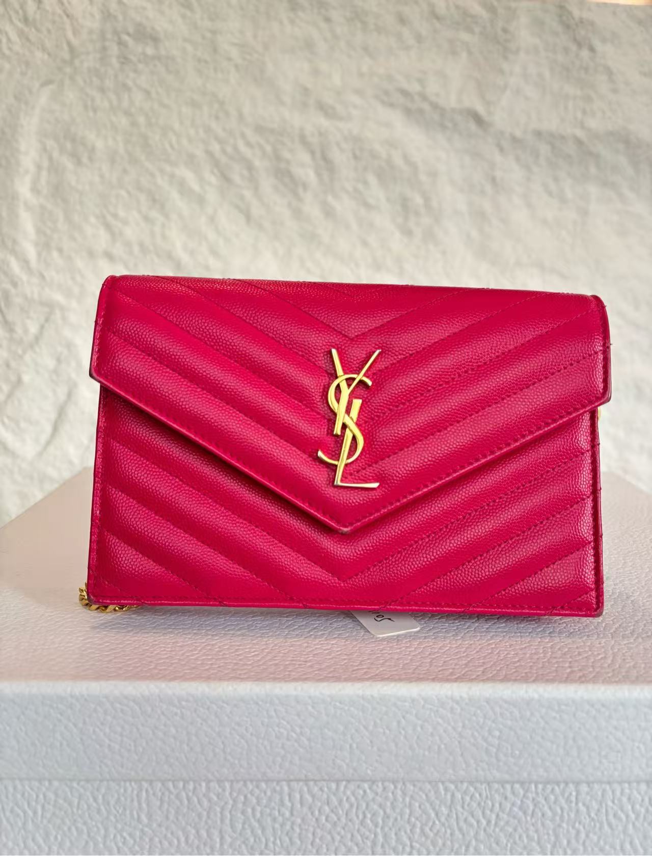 Saint Laurent - MONOGRAM Mini Bag - Cowhide leather - Pink - (mini)