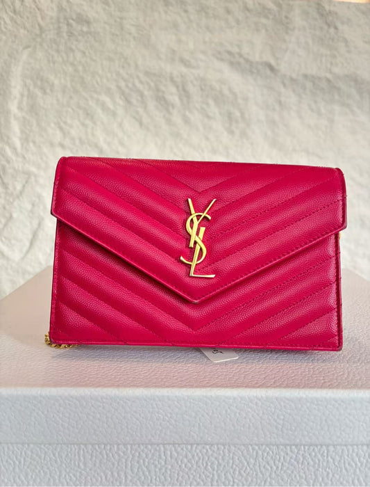 Saint Laurent - MONOGRAM Mini Bag - Cowhide leather - Pink - (mini)