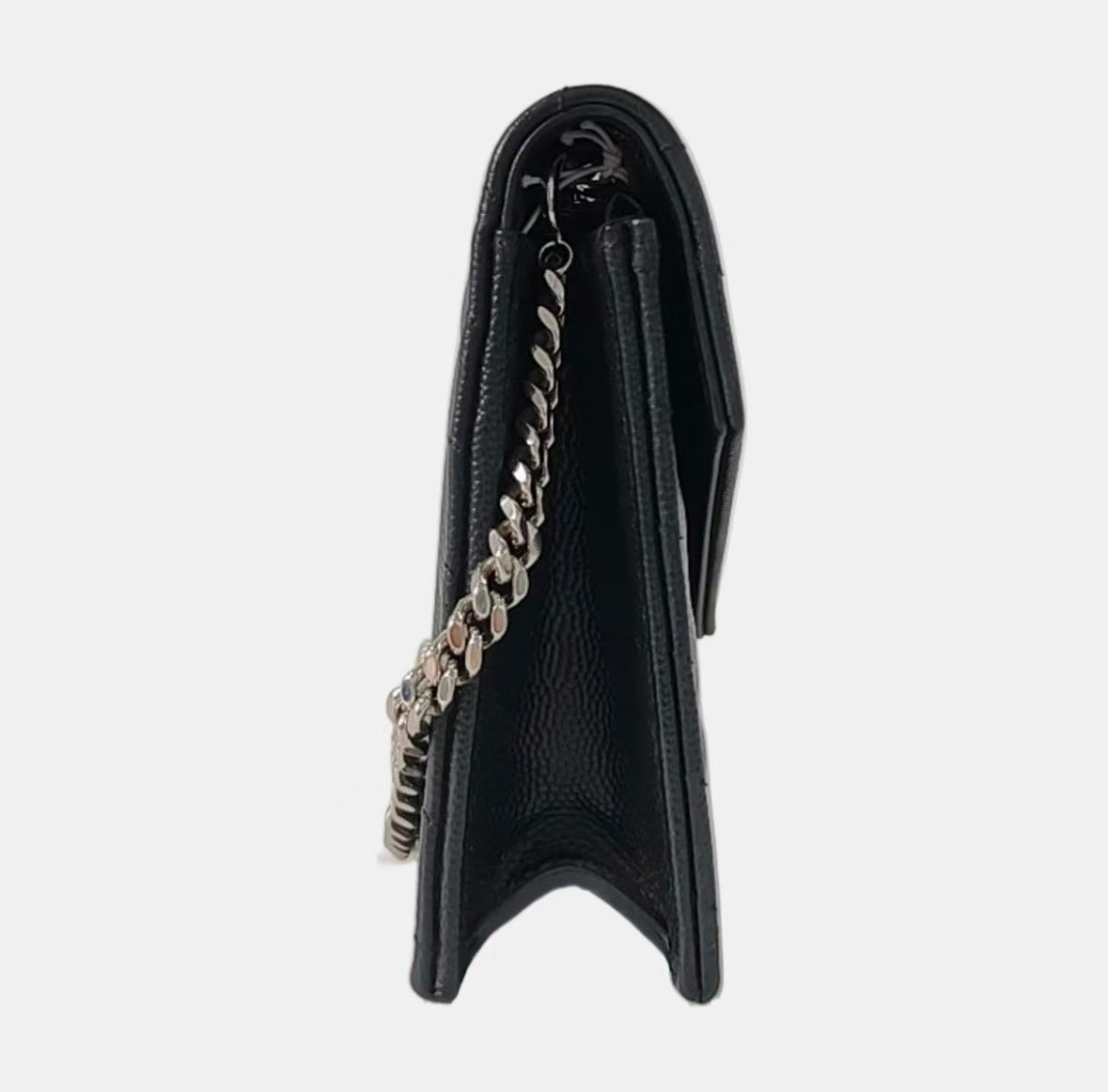 Saint Laurent - Monogram WOC - Cowhide leather - Black - (mini)