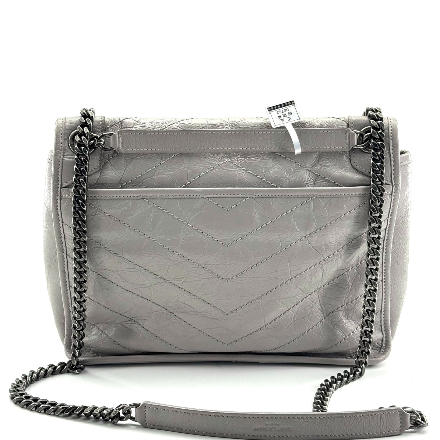 Saint Laurent niki Leather Grey - view 14