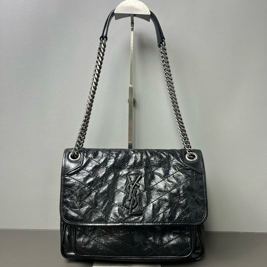 Saint Laurent - Niki - Leather - Black