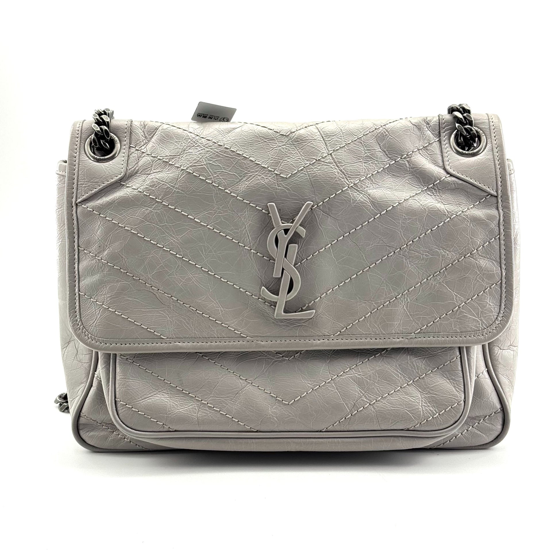 Saint Laurent niki Leather Grey - view 1