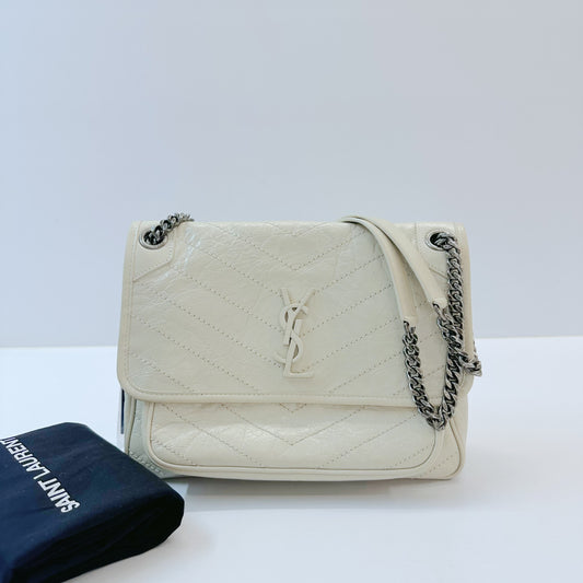 Saint Laurent - Niki - Leather - White