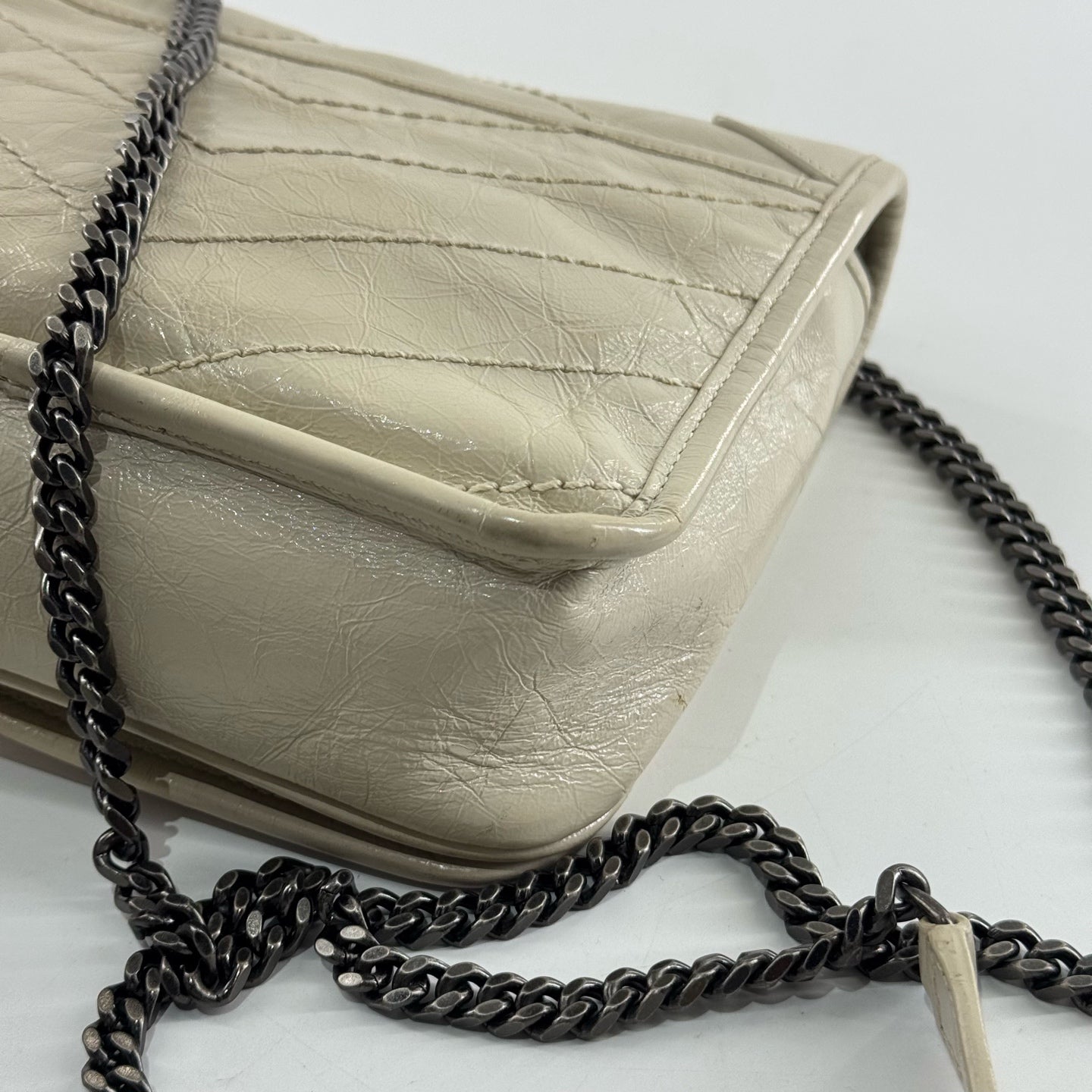 Saint Laurent Niki Leather Beige - view 2