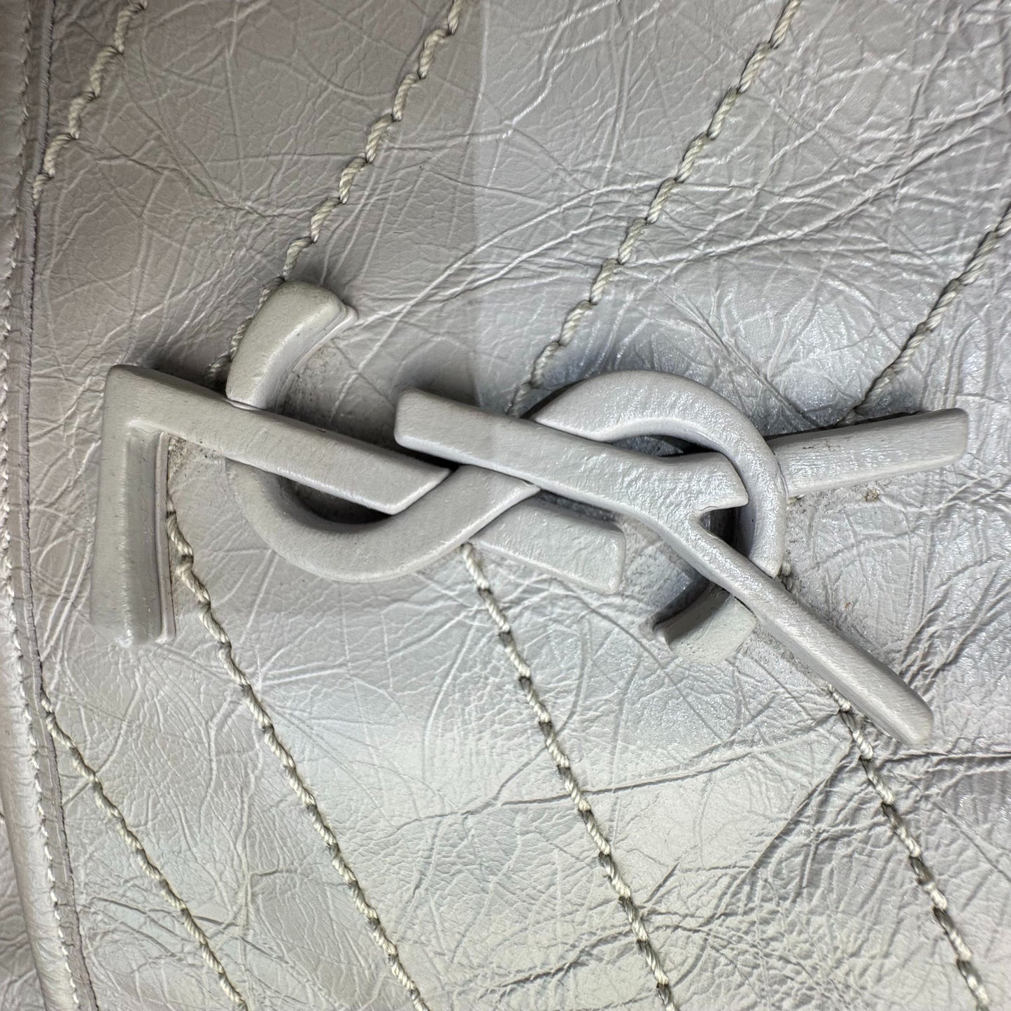 Saint Laurent niki Leather Grey - view 4