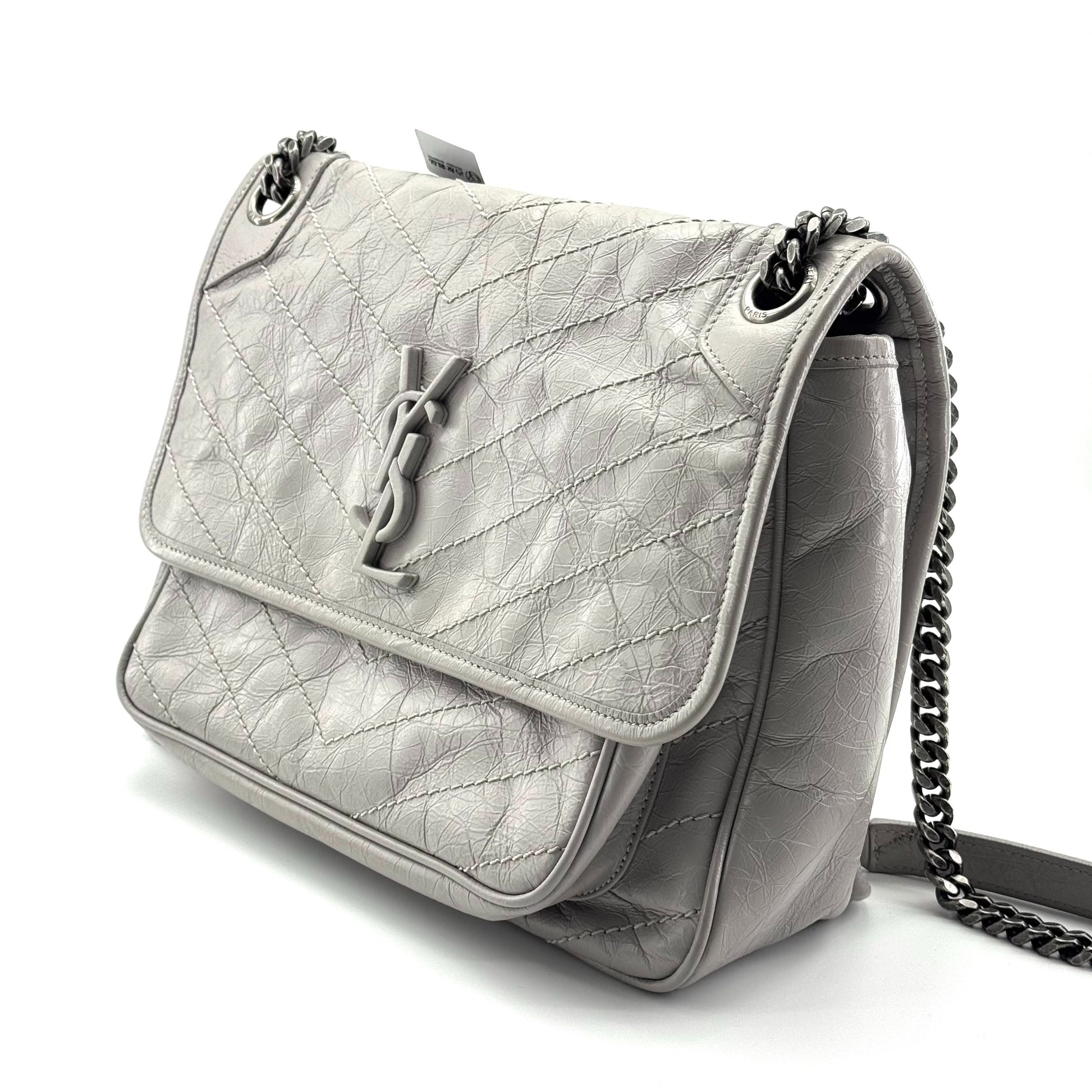 Saint Laurent niki Leather Grey - view 5