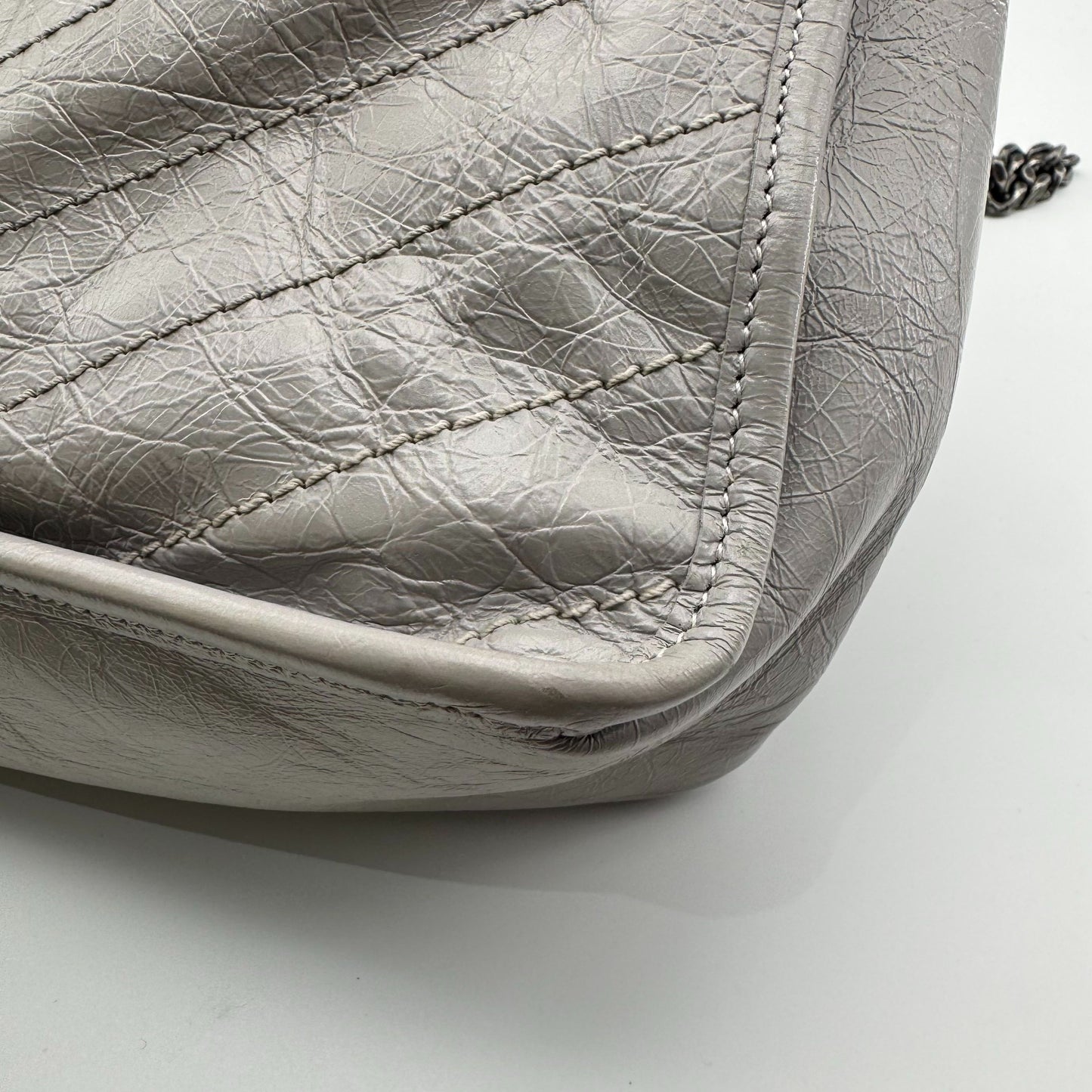 Saint Laurent niki Leather Grey - view 8