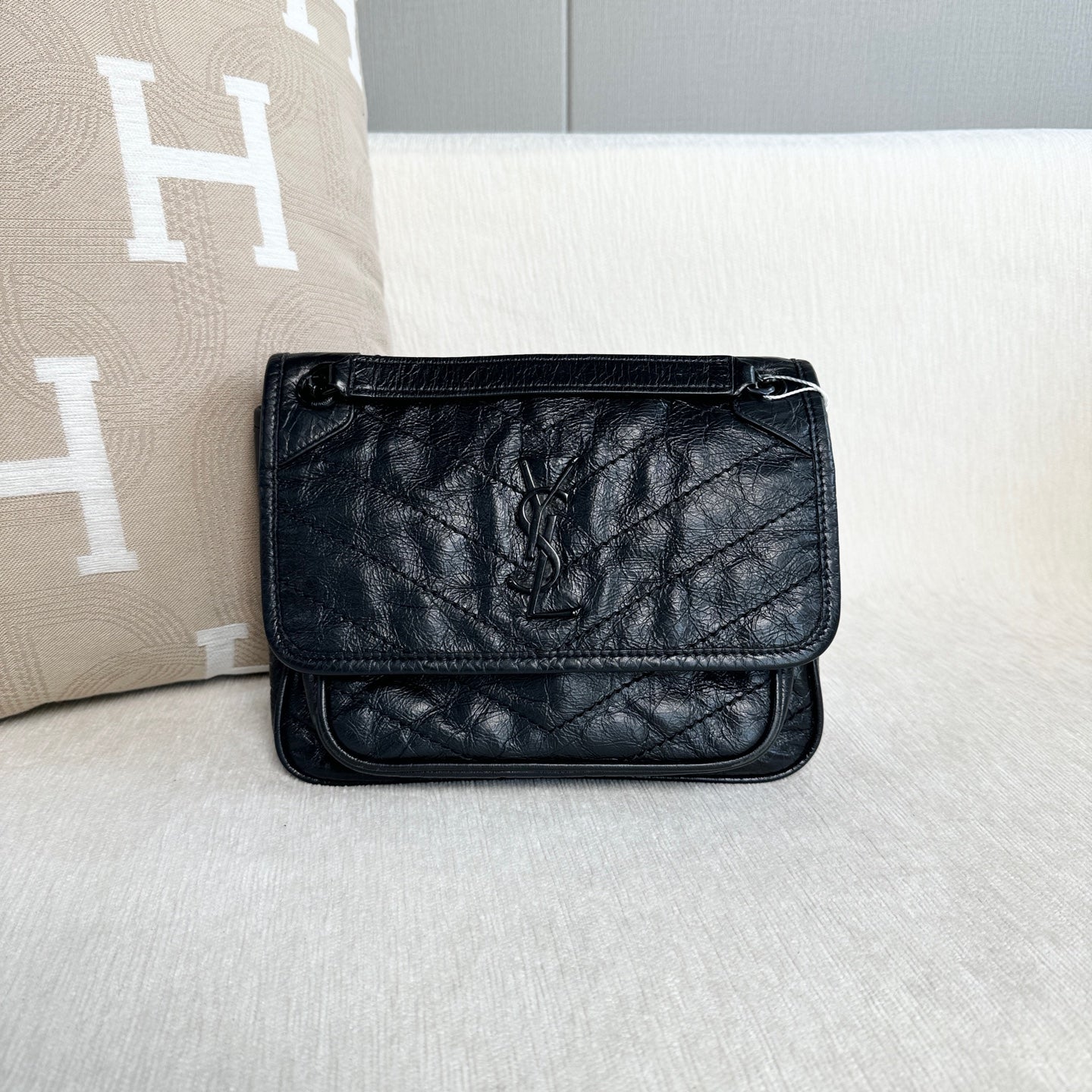 Saint Laurent - Niki Baby - Leather - Black - (mini)