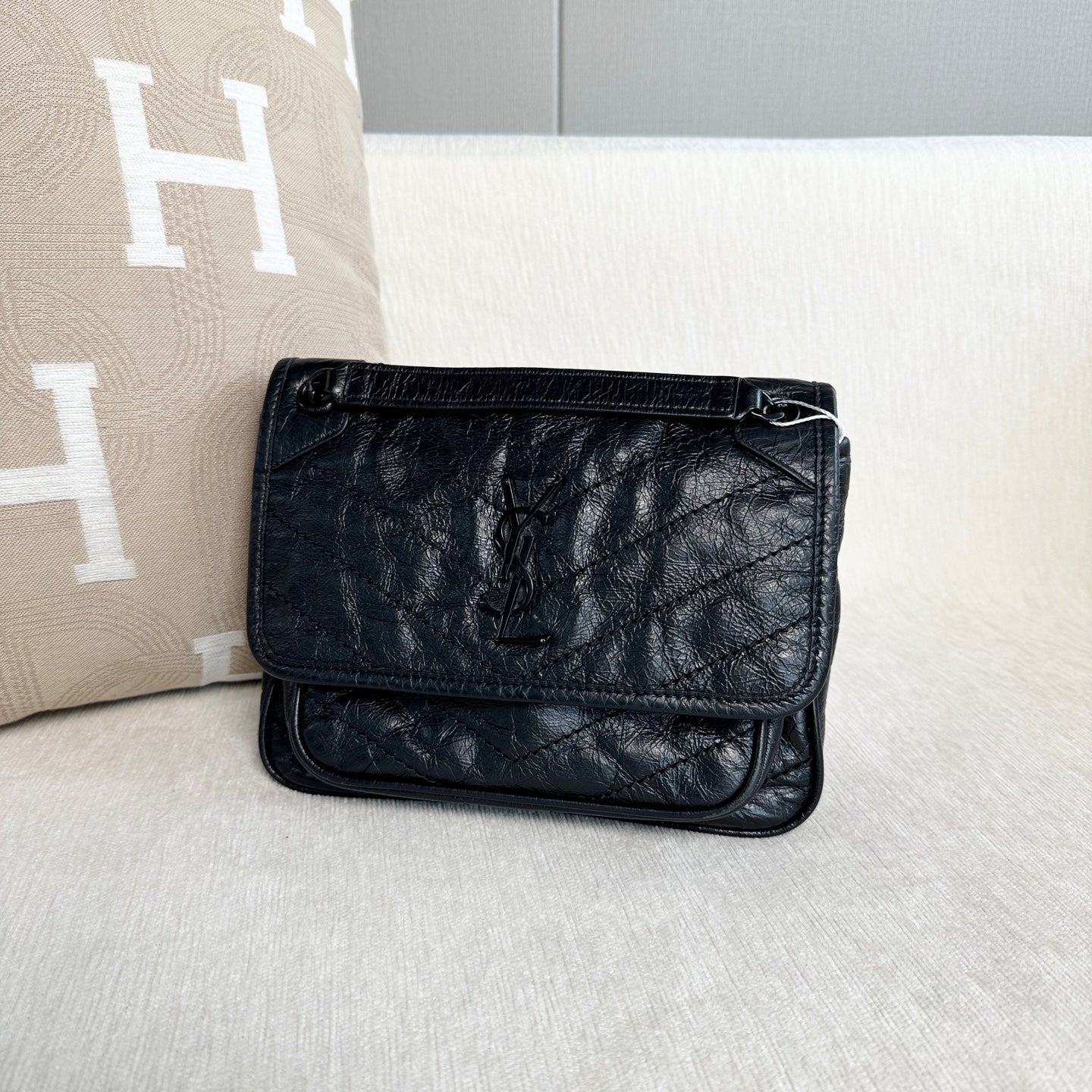 Saint Laurent - Niki Baby - Leather - Black - (mini)