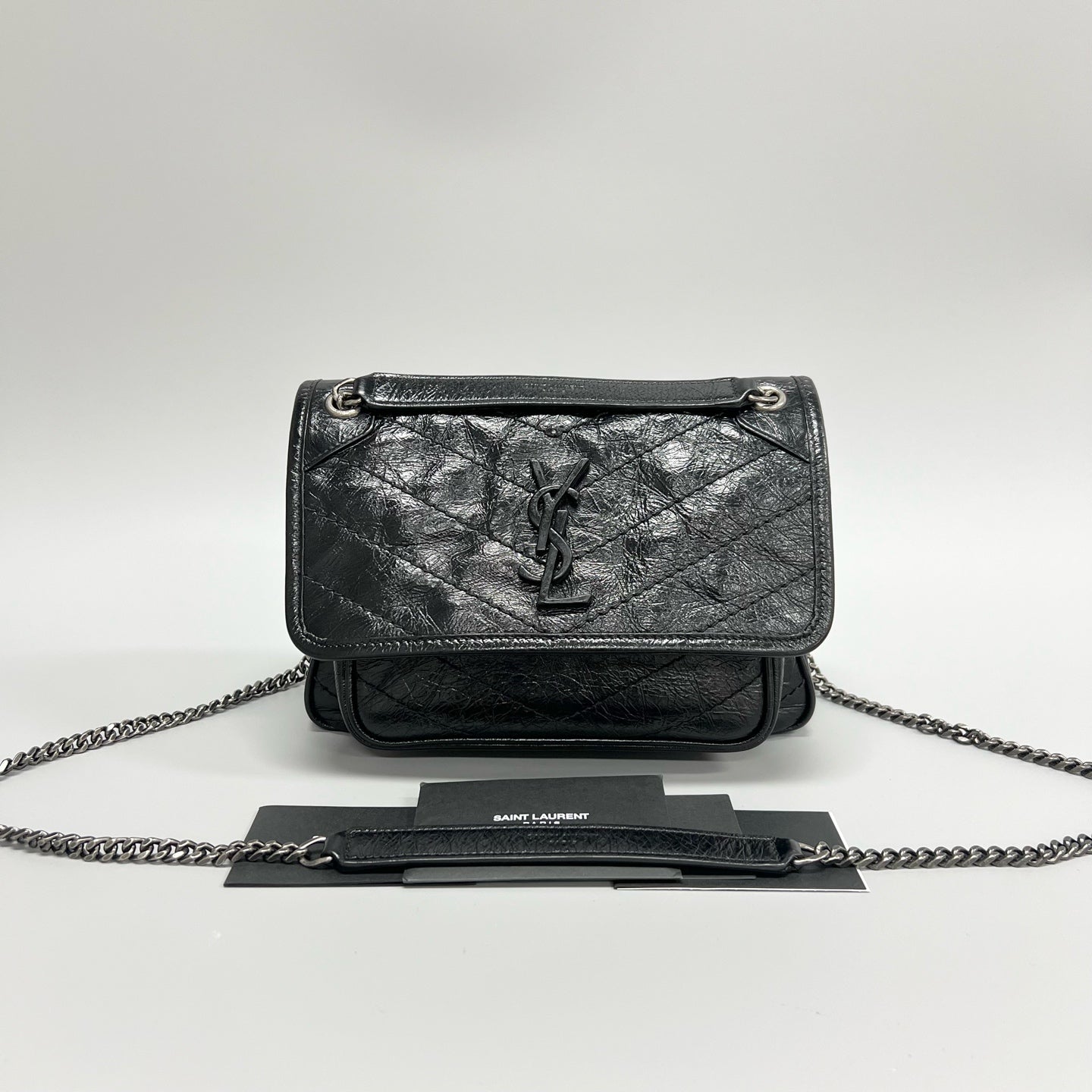 Saint Laurent - Niki Baby - Patent leather - Black - (Small)