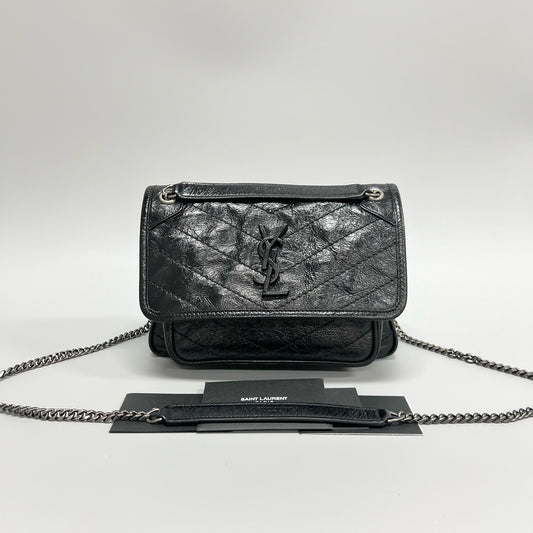 Saint Laurent - Niki Baby - Patent leather - Black - (Small)