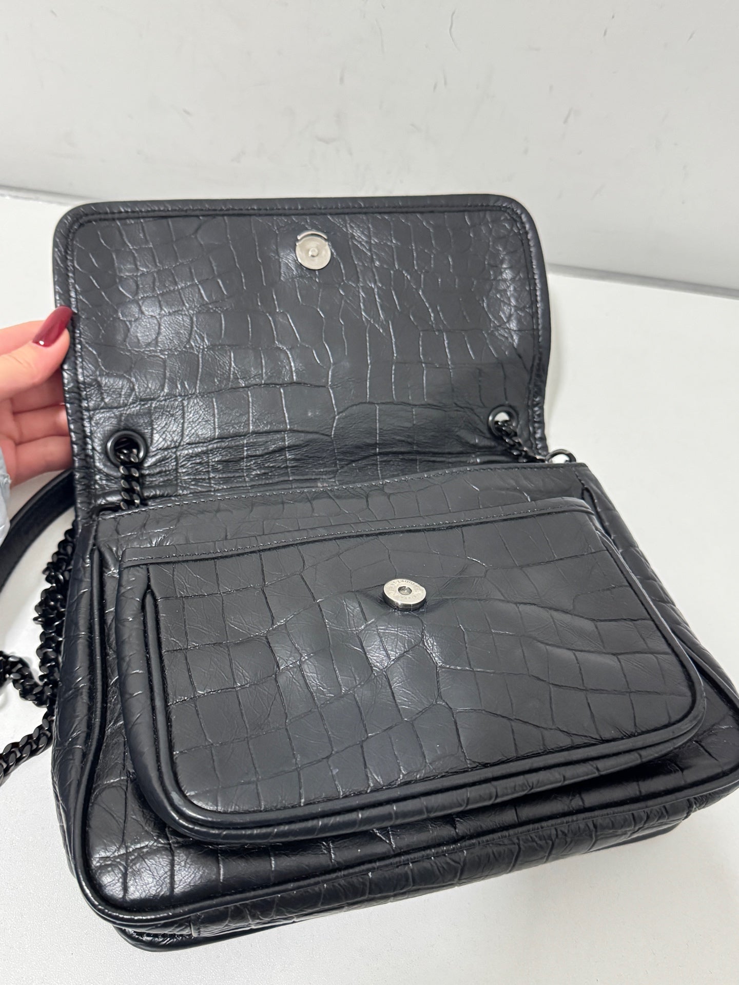 Saint Laurent - Niki - Calfskin - Black - (small)