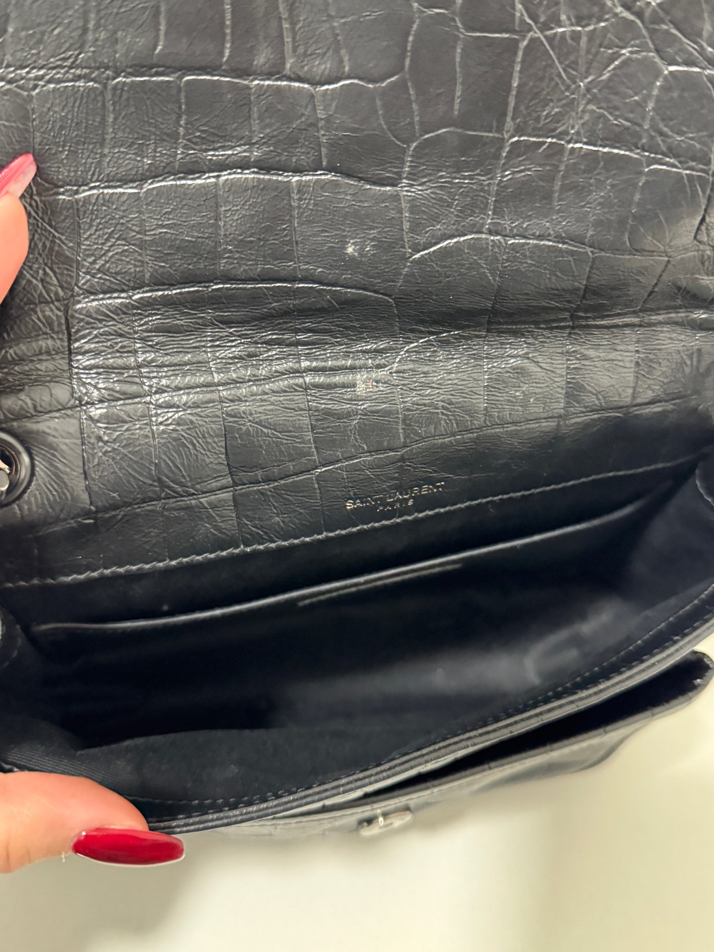 Saint Laurent - Niki - Calfskin - Black - (small)