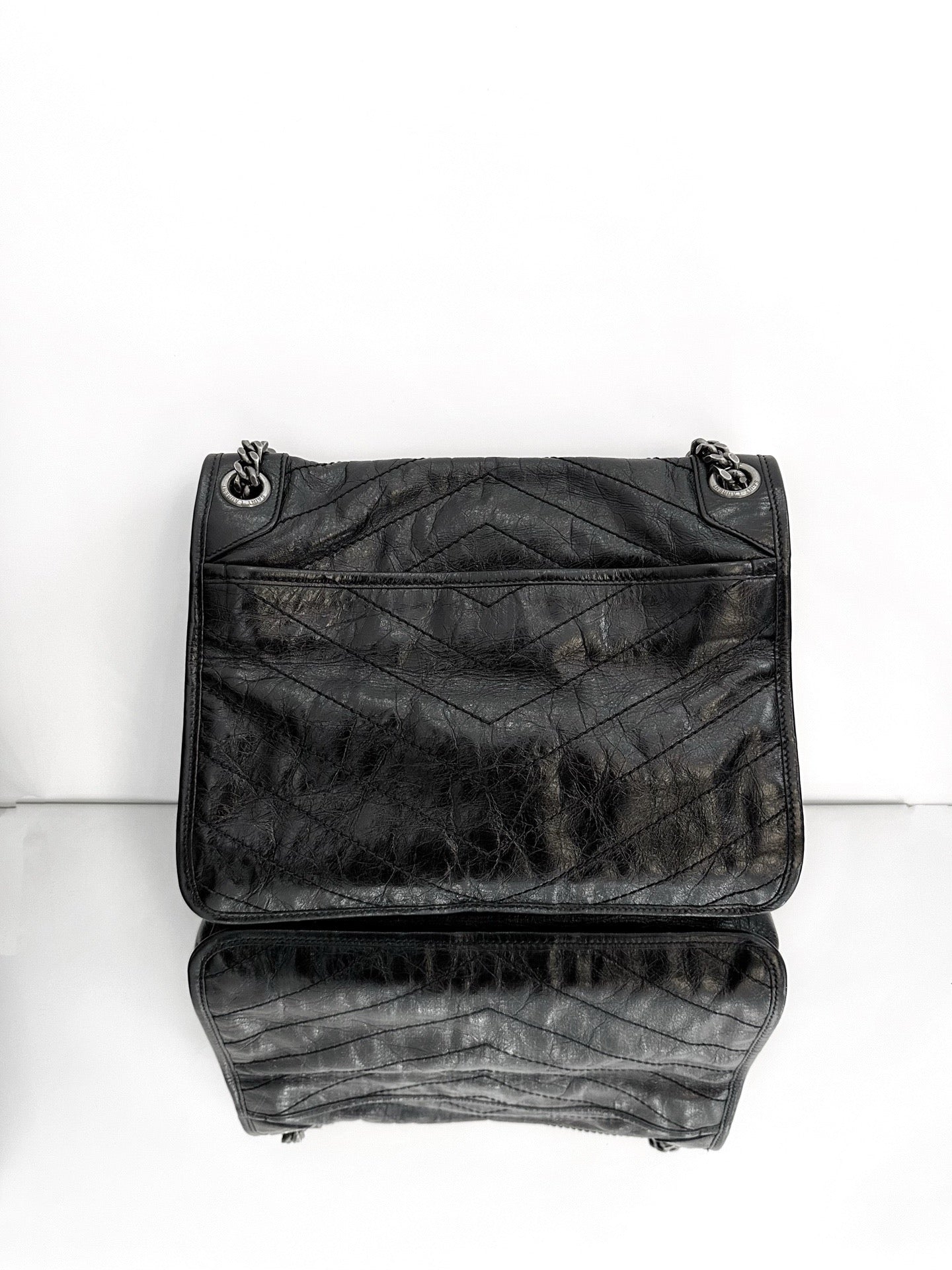 Saint Laurent - Niki - Cowhide leather - Black with Black-Tone Hardware - (medium)