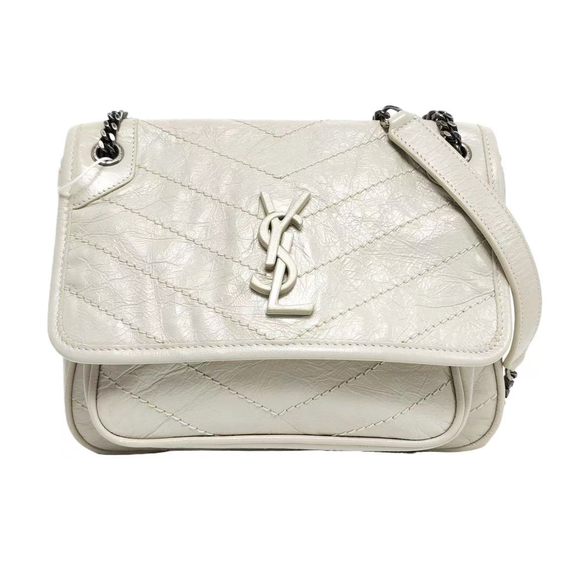 Saint Laurent - Niki - Cowhide leather - White - (Small)