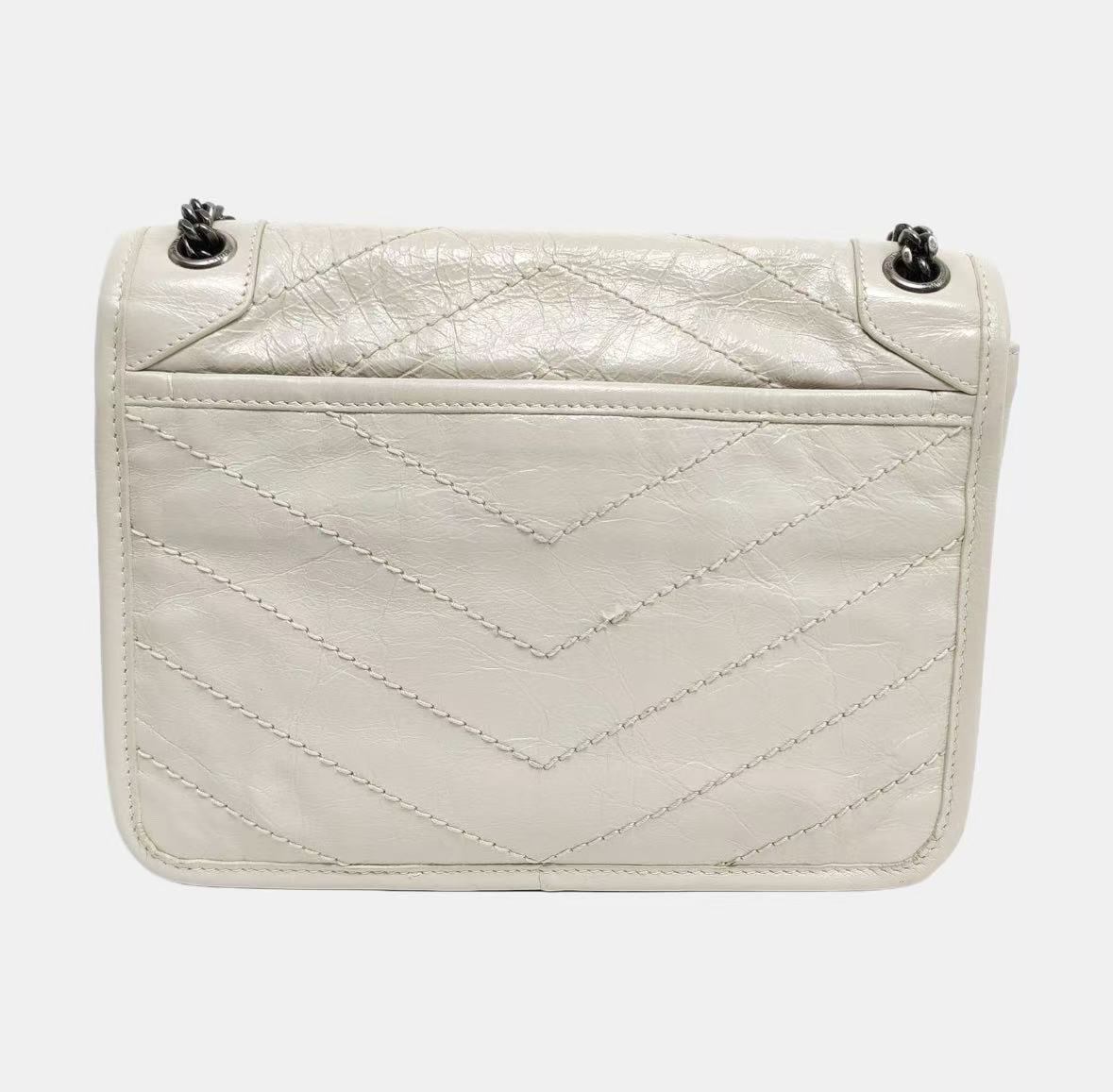 Saint Laurent - Niki - Cowhide leather - White - (Small)