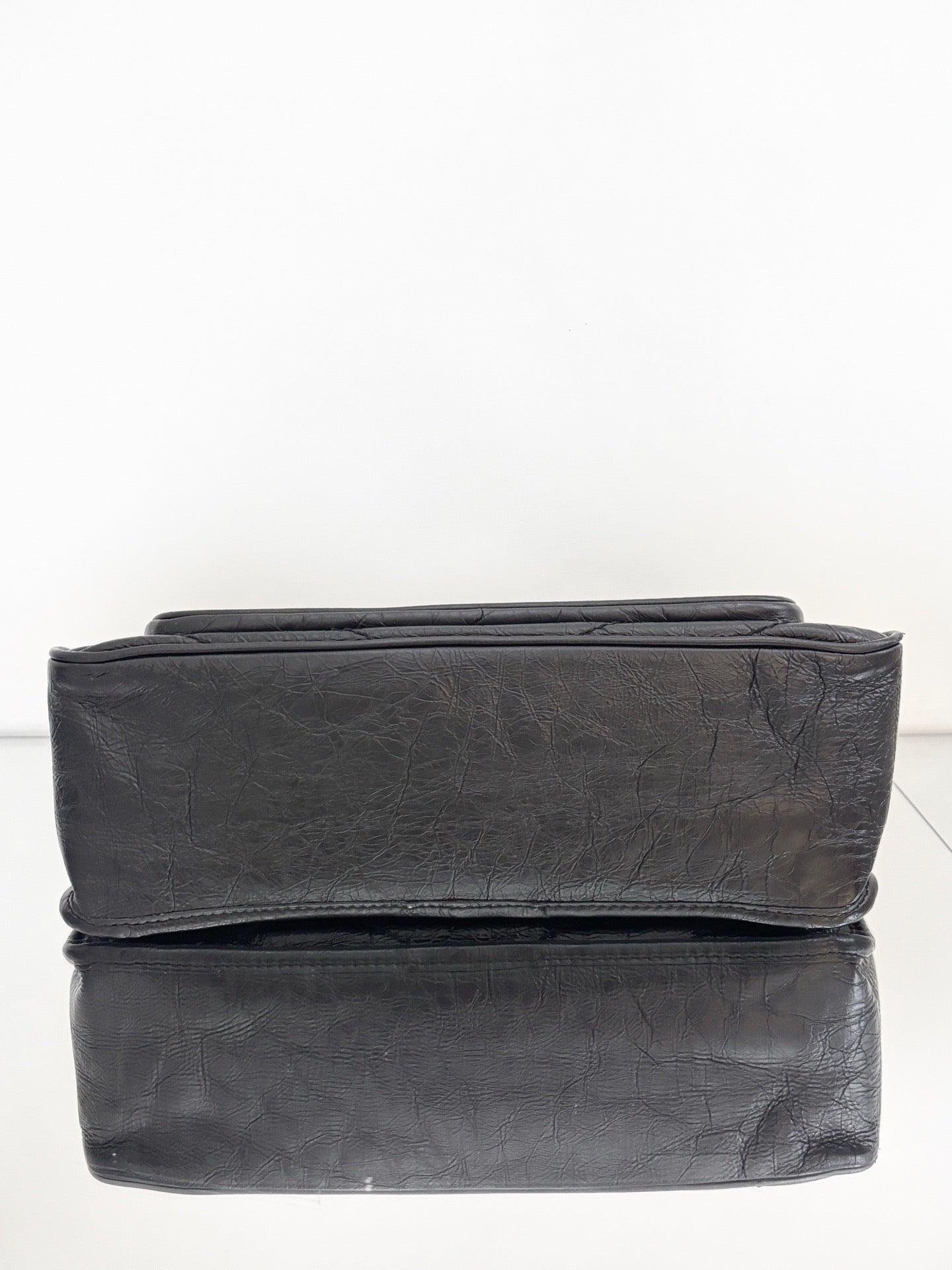 Saint Laurent - NIKI - Crinkled leather - Black - (Medium)