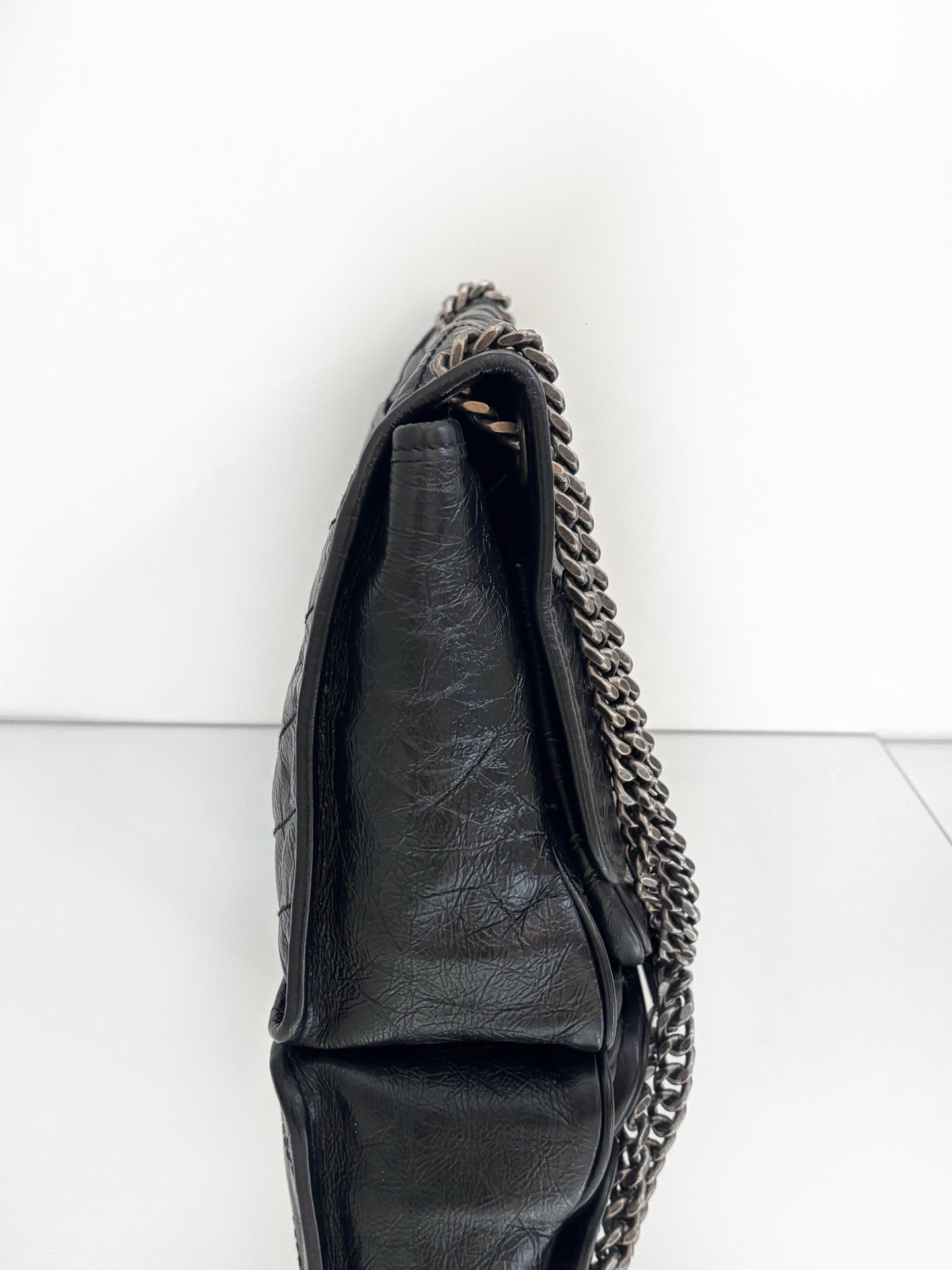 Saint Laurent - NIKI - Crinkled leather - Black - (Medium)