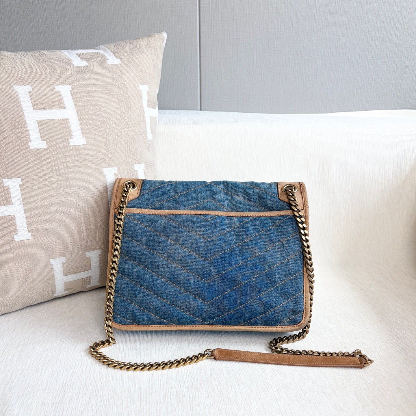 Saint Laurent - Niki - Denim - Jeans - Blue - (Medium)