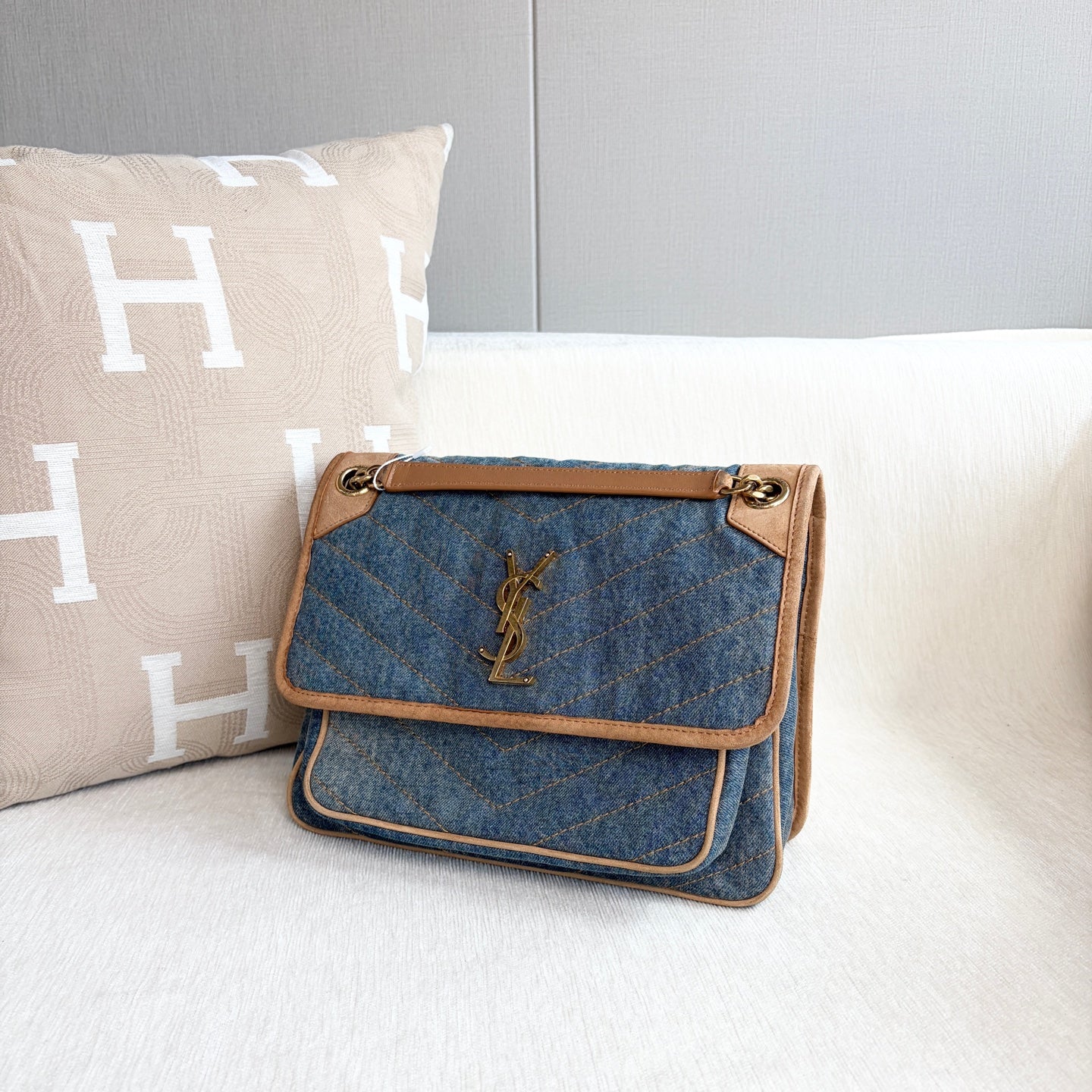 Saint Laurent - Niki - Denim - Jeans - Blue - (Medium)