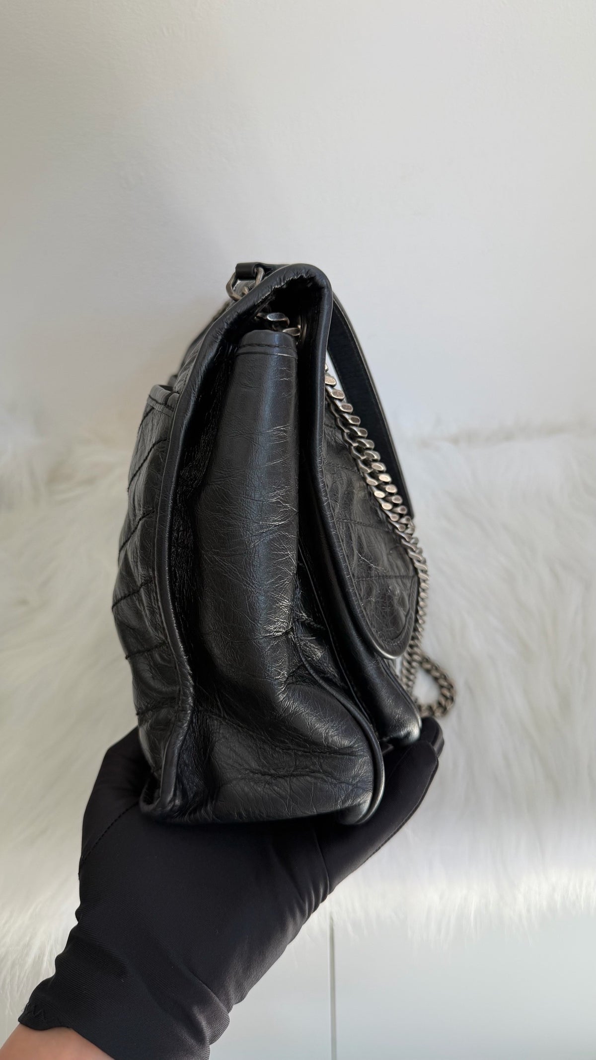 Saint Laurent - Niki Large - Leather - Black - (large)