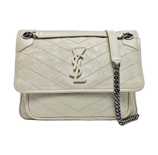 Saint Laurent - Niki - Leather - Beige - (medium)