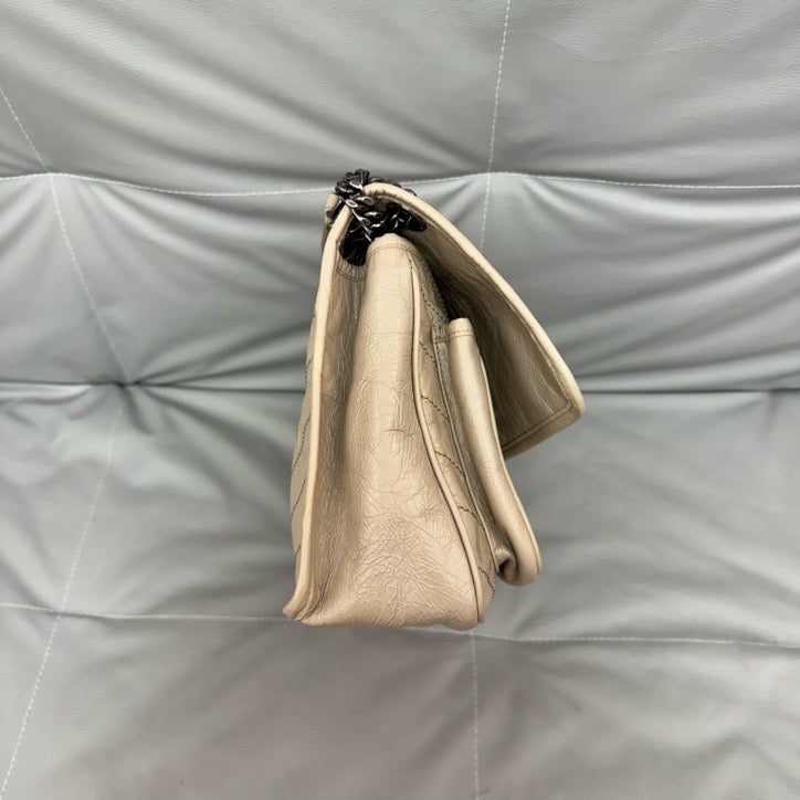 Saint Laurent - Niki - Leather - Beige - (medium)