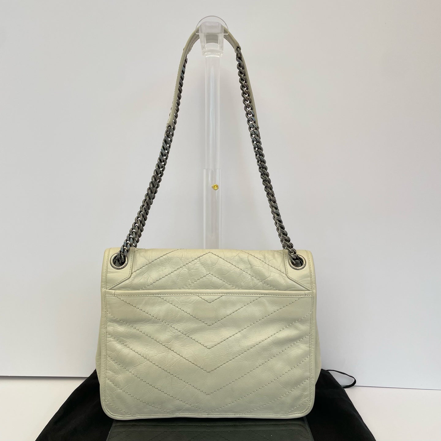 Saint Laurent - Niki - Leather - Beige - (medium)