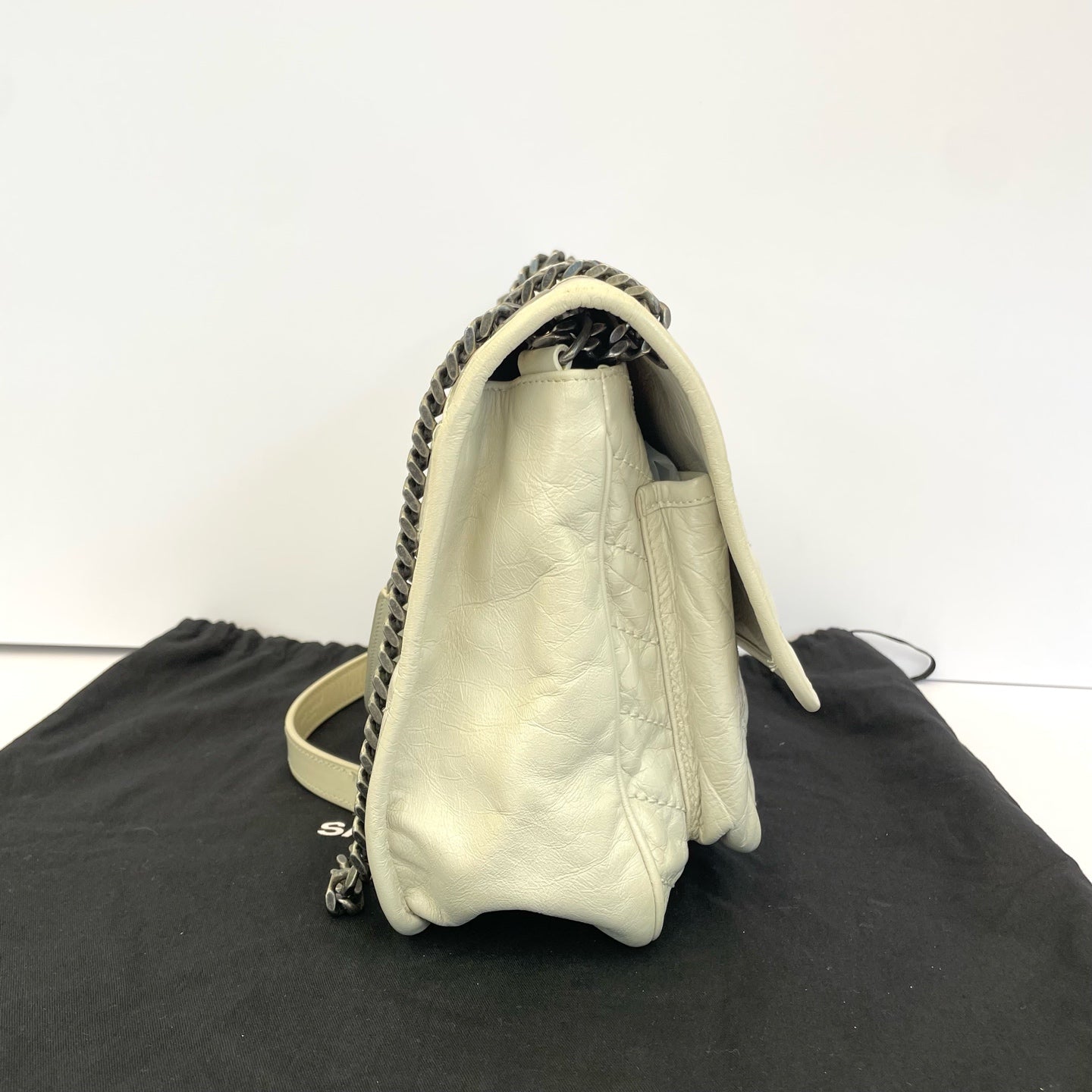 Saint Laurent - Niki - Leather - Beige - (medium)